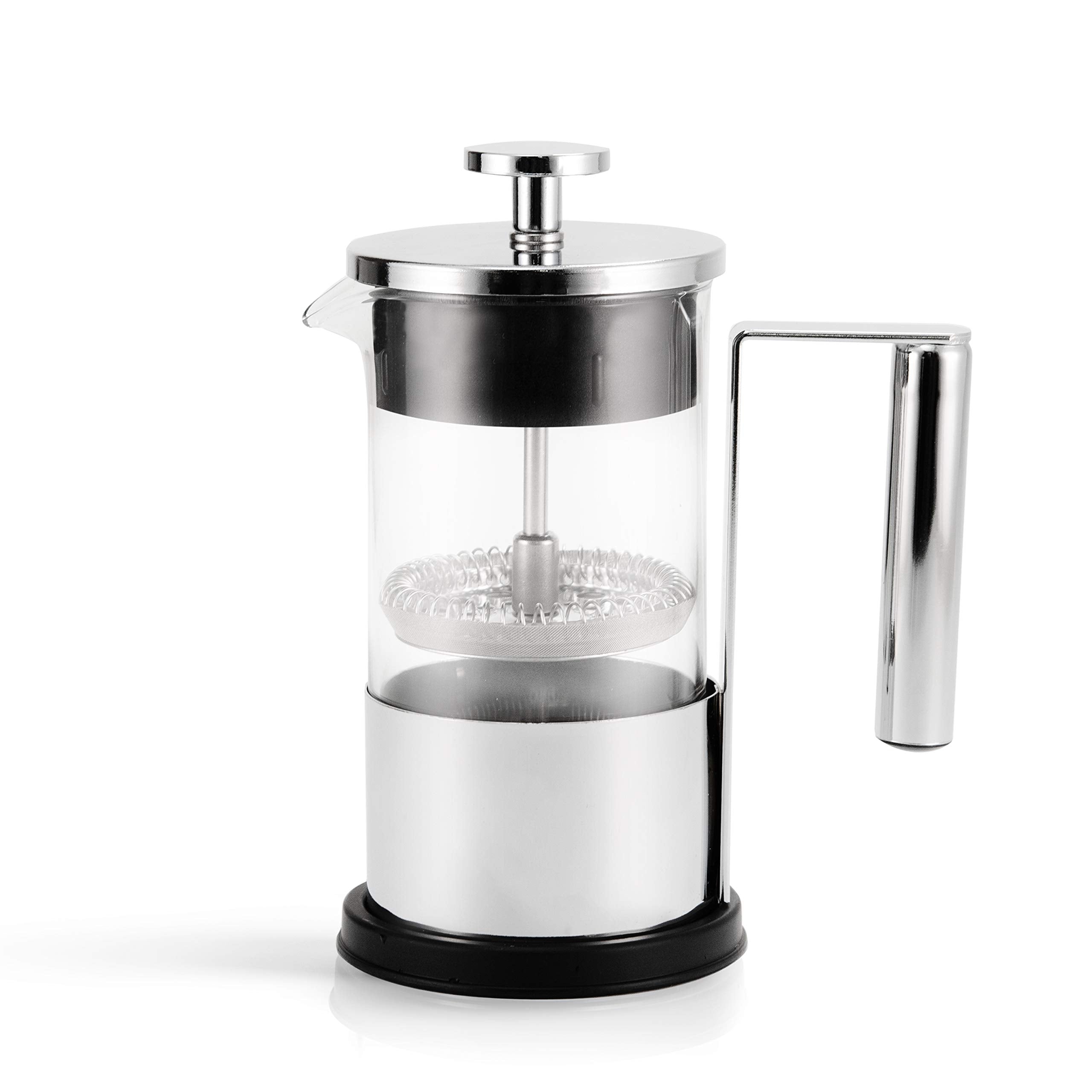 Yama Glass 6-Cup Borosilicate French Press (30oz) - Thick  Strong Coffee & Tea Maker with Comfort Pour Handle