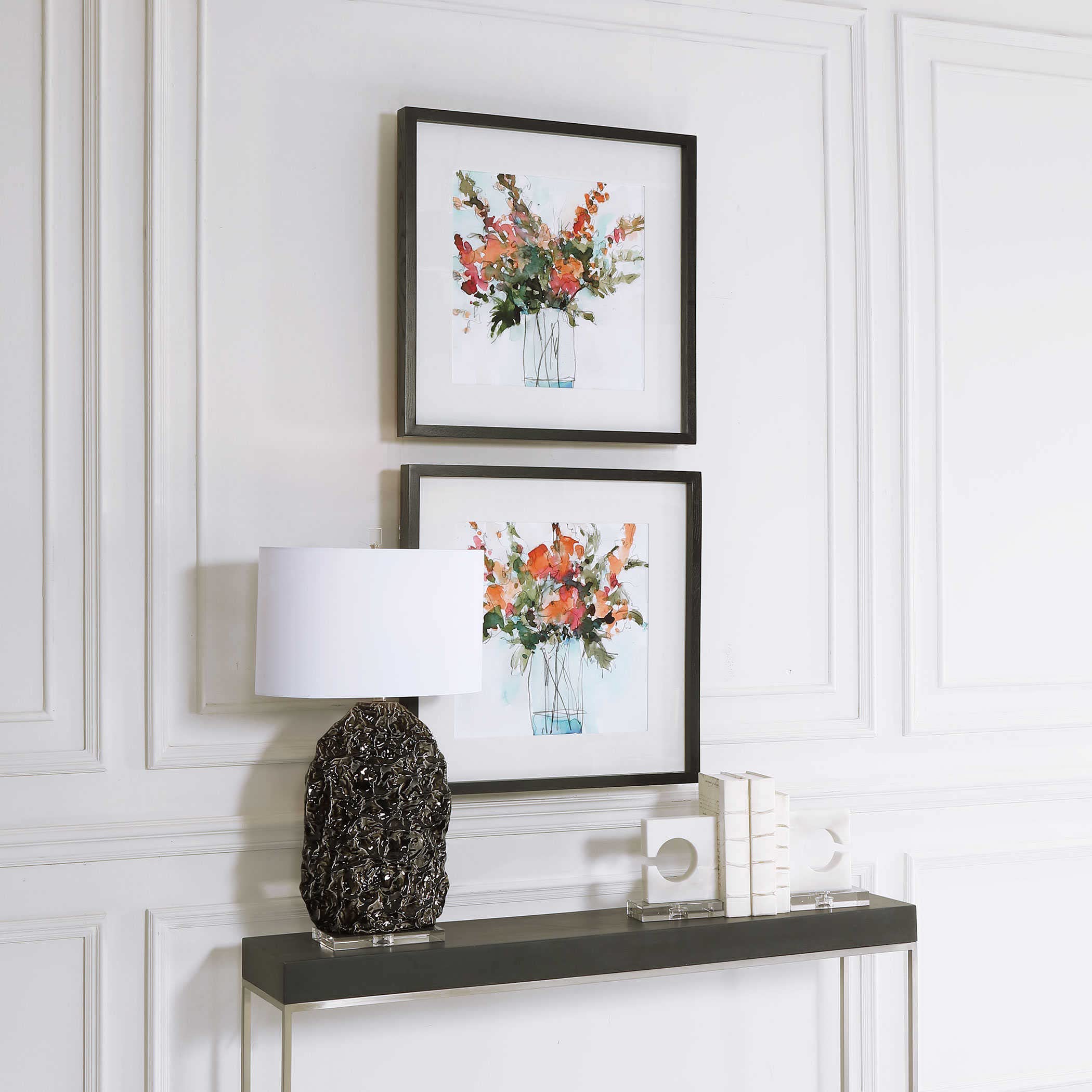Uttermost Fresh Flowers Watercolor Prints, Set/2, Multicolor (41619)