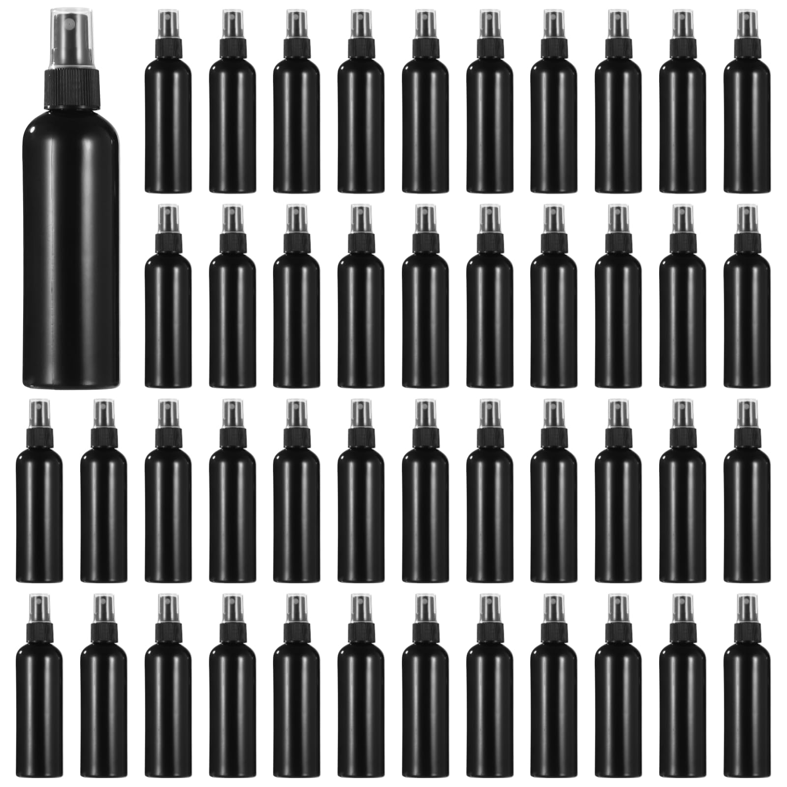 OMISTAR 48 Pcs 4 oz Plastic Spray Bottles - 120 ML Travel Size, Fine Mist Sprayers, Ideal for Perfumes, Cosmetics, Cleaning Solu