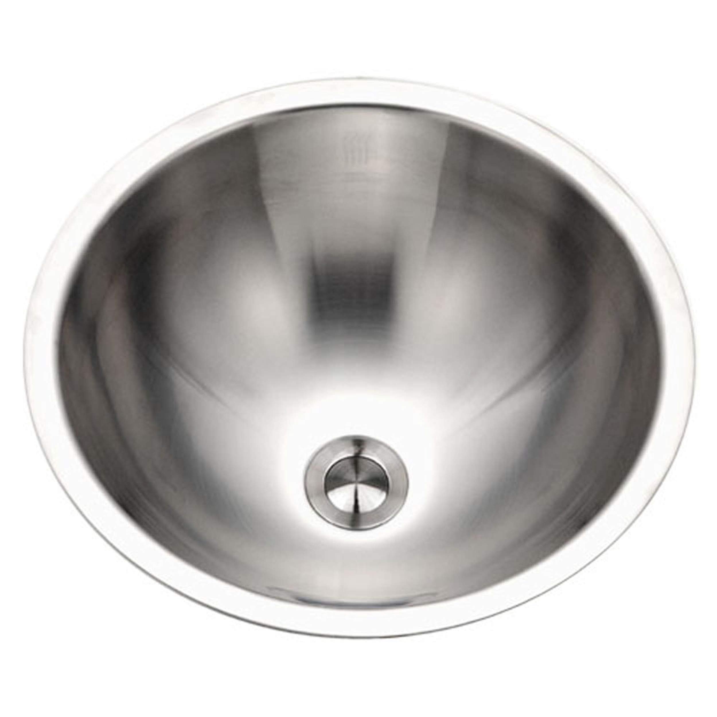 Houzer Cro-1620-1 Opus Series Conical Undermount Stainless Steel Lavatory Sink With Overflow