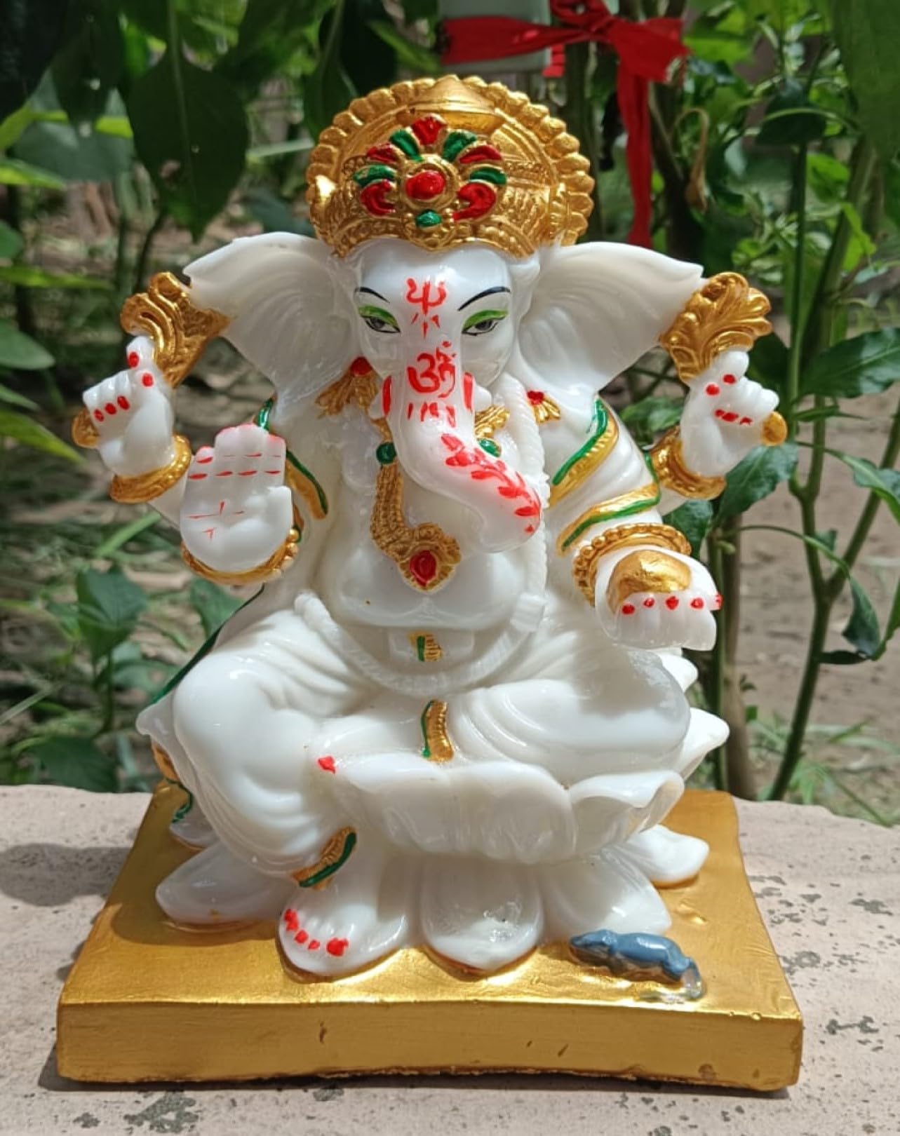 Ani Divine Marble Ganesh Idol | Vinayaka Statue | Ganpati Murti | Ganesha Idol For Home Decor | Ganpati Idol For Diwali Decorati