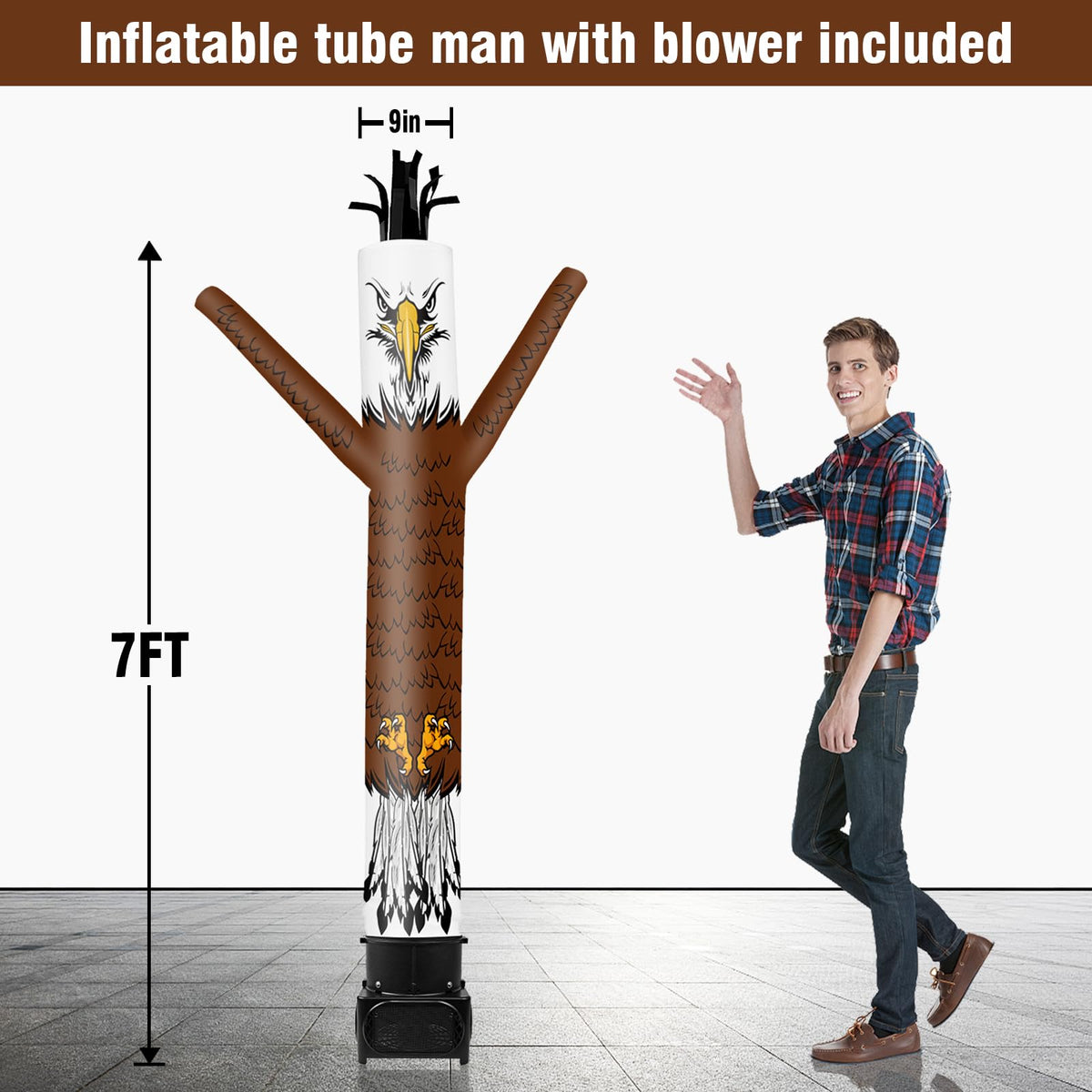 Diy Inflatable Tube Man GOODENY 7FT Tall Inflatable Tube Man Eagle Wacky Wavy Dancing Guy with ...