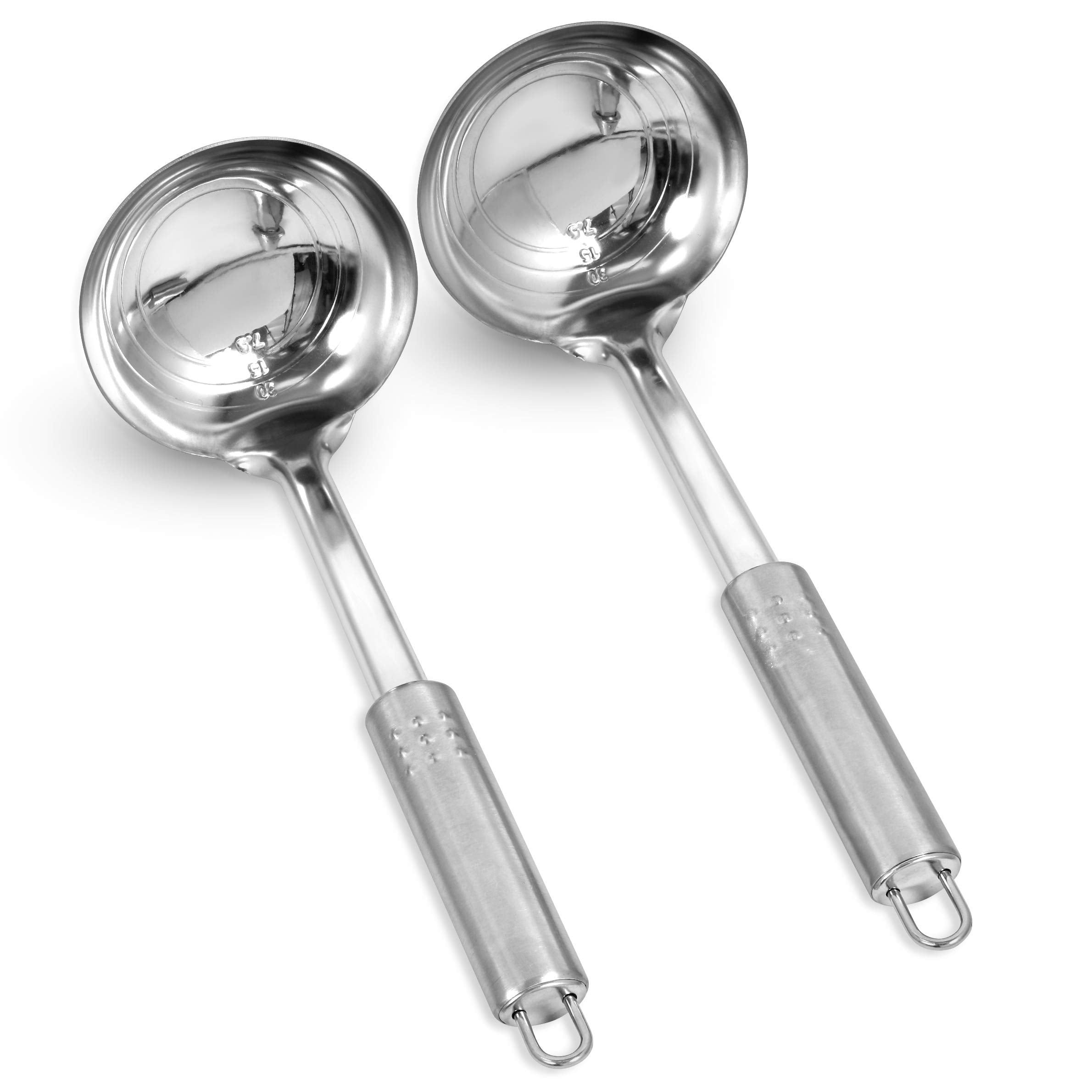 Simpli-Magic 79311 Stainless Steel Soup Ladle, 2 Count Bundle, Stainless Steel, Pack Of 1, 2 Count)