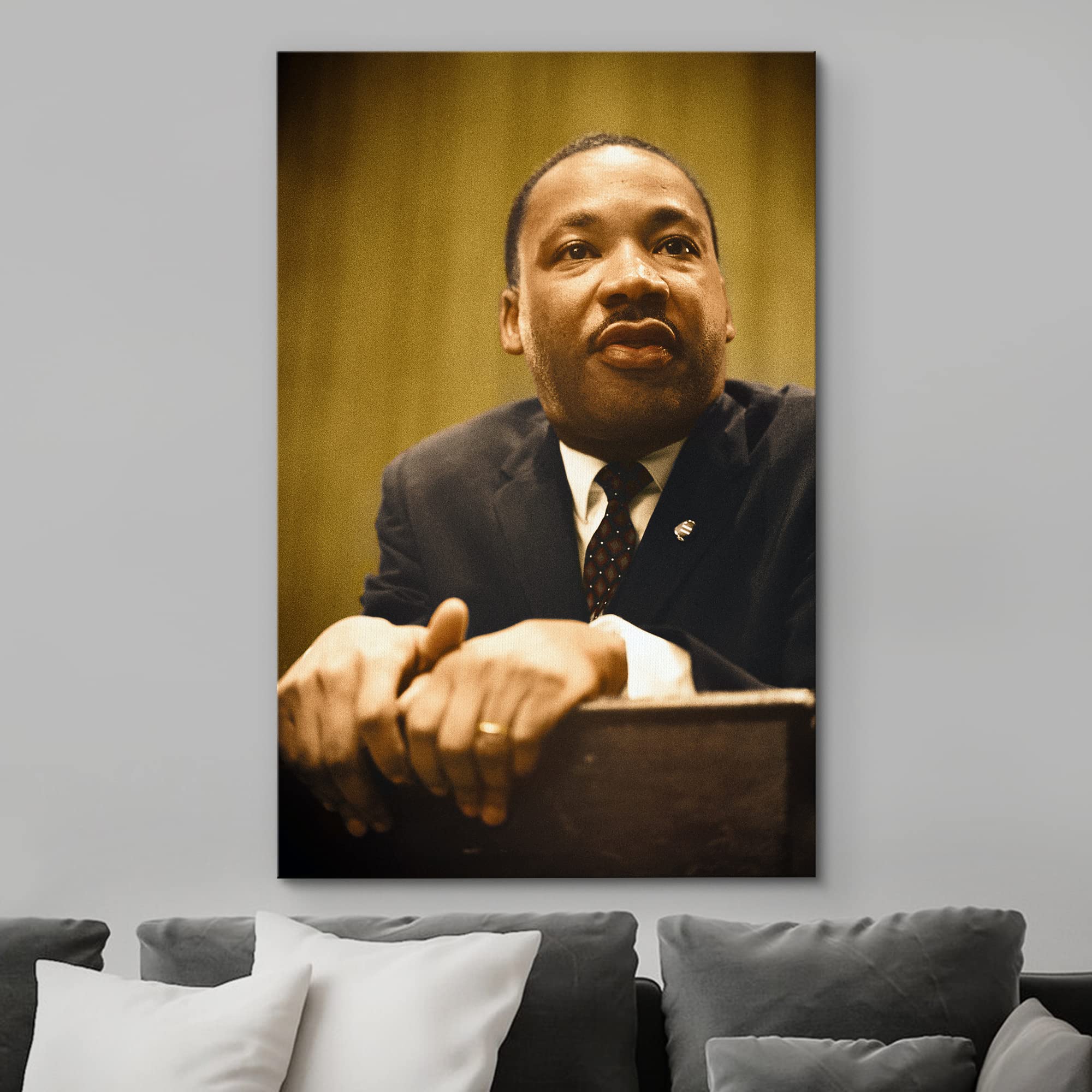 Wall26 Canvas Print Wall Art African American Civil Rights Speech Martin Luther King Historic Classic Photography Realism Tradit