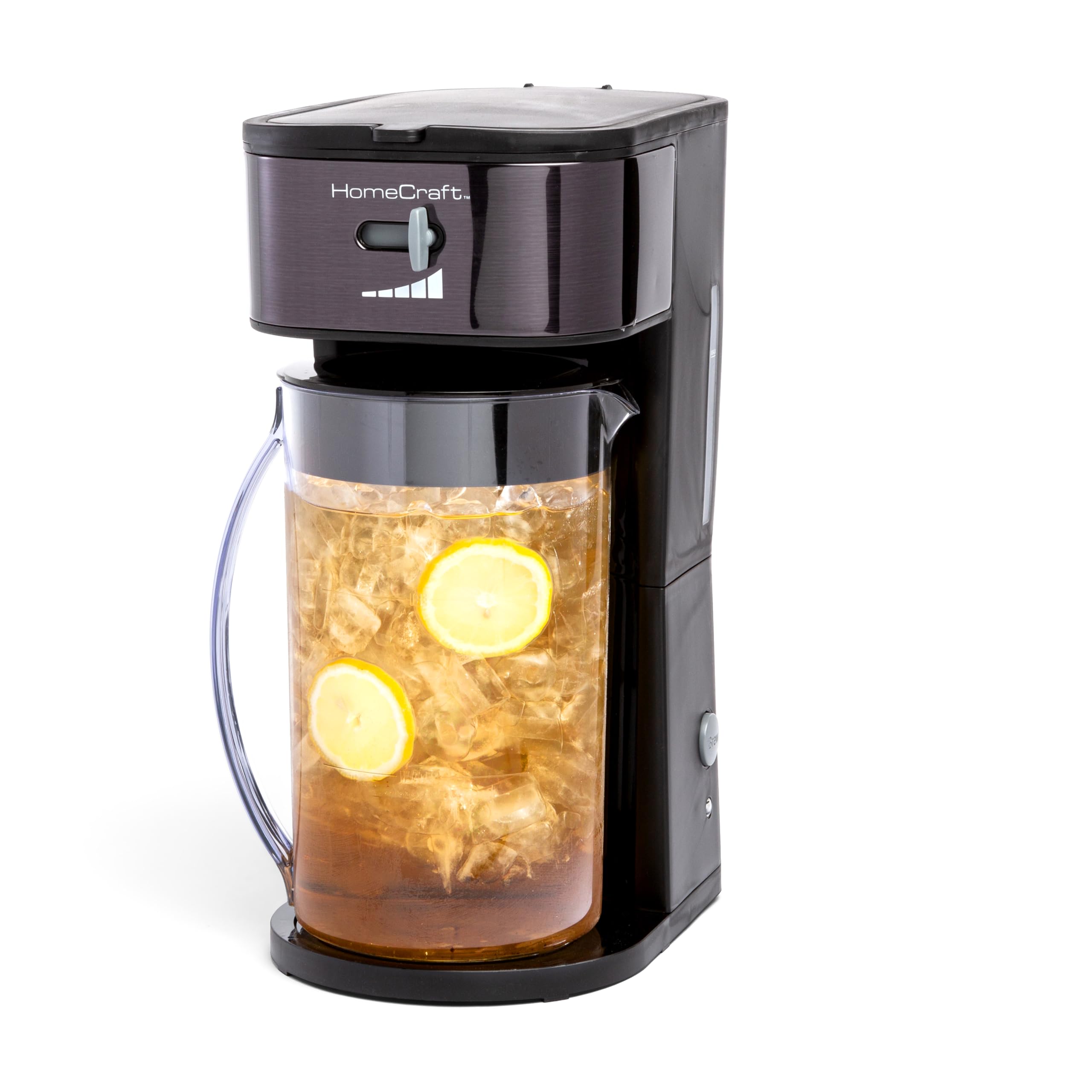 Homecraft 3-Quart Iced Coffee And Tea Maker With Filter Basket, Flavor Enhancer, Adjustable Brew Strength
