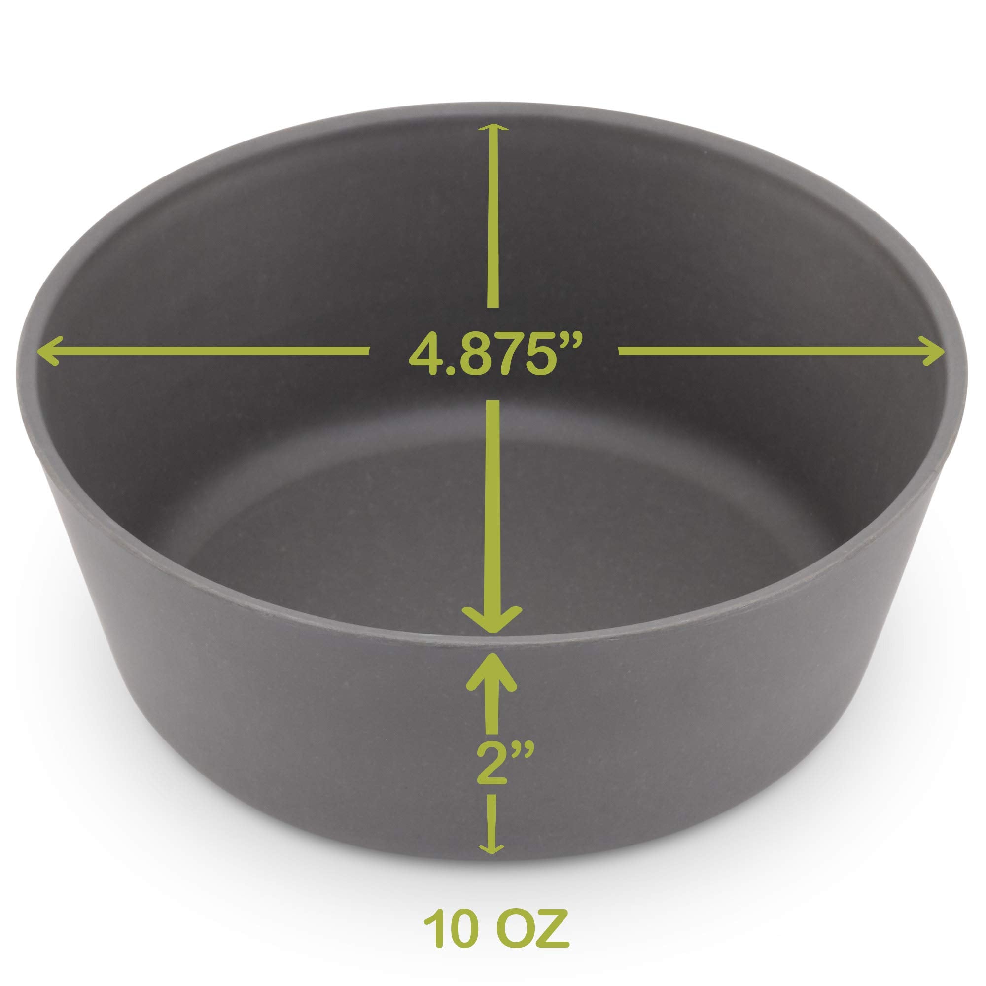 Weesprout Bamboo Kids Bowls, Set Of Four 10 Oz Kid-Sized Bamboo Bowls, Dishwasher Safe Kid Bowls (Blue, Green, Gray, & Beige)