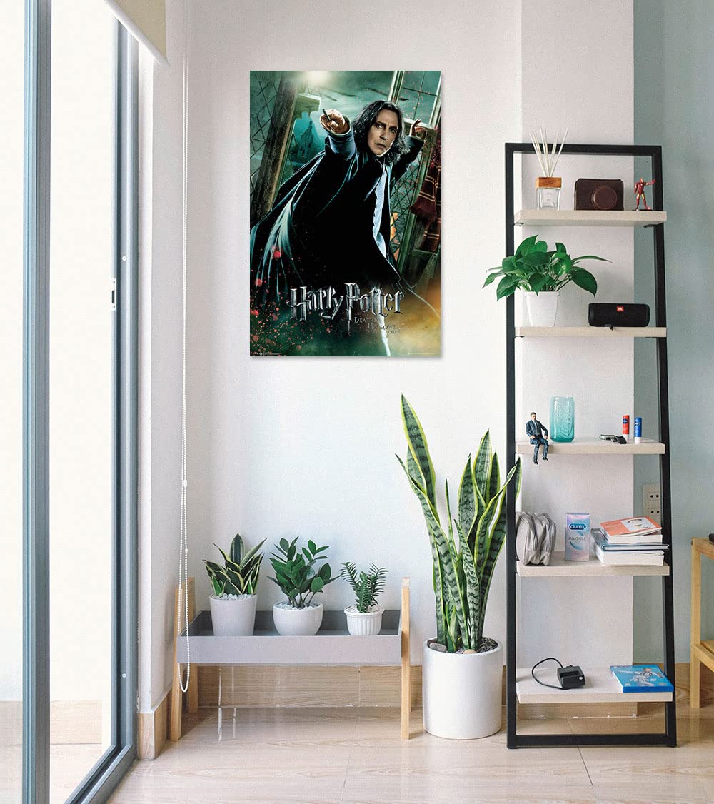 Harry Potter And The Deathly Hallows - Movie Poster/Print (Professor Severus Snape/Alan Rickman - Wand) (Size: 24 Inches X 36 In