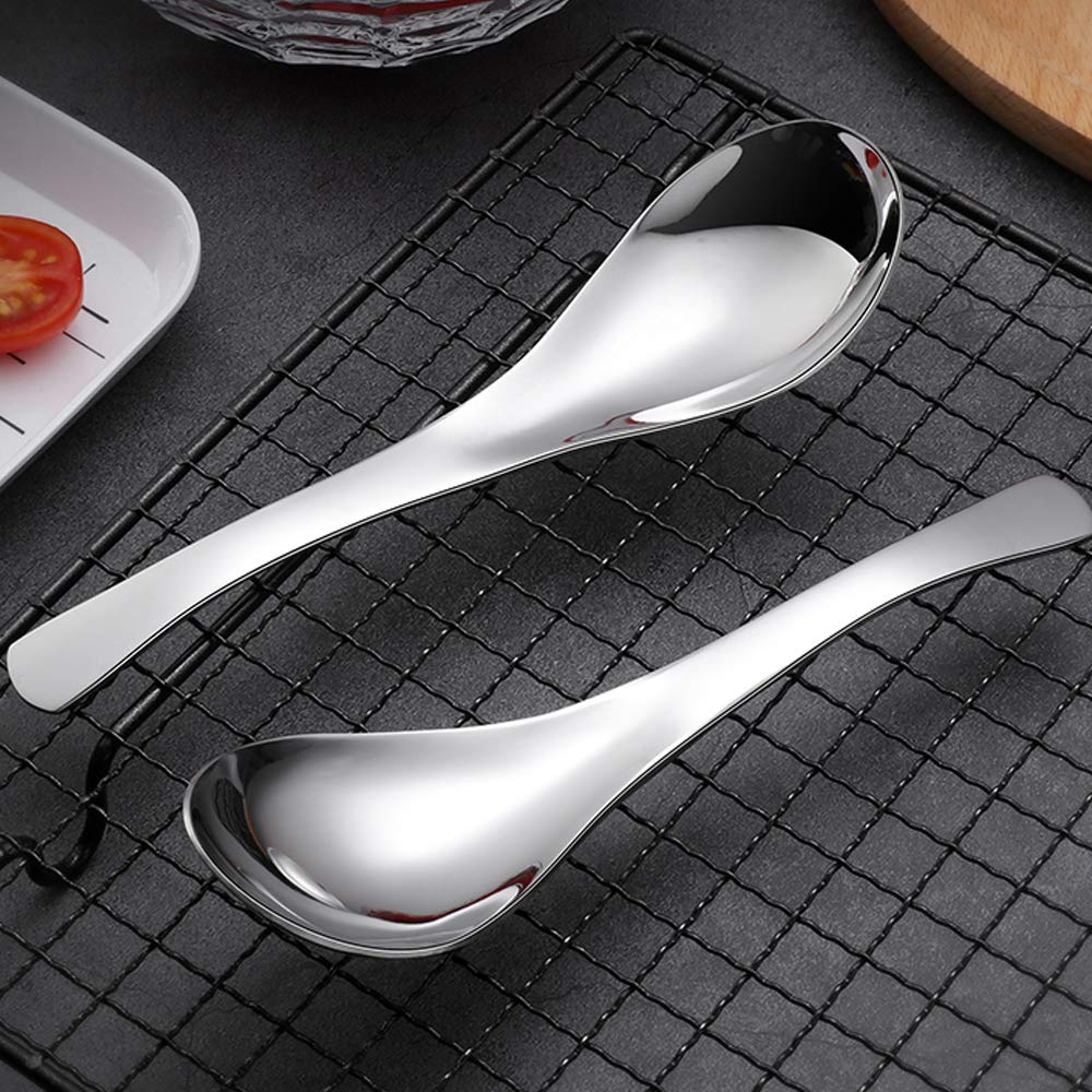 Ercrysto Stainless Steel Spoon, Soup Spoon, Coffee Spoon, Desert Spoon, Etc. Light Weight And Small Size Especially Suitable For