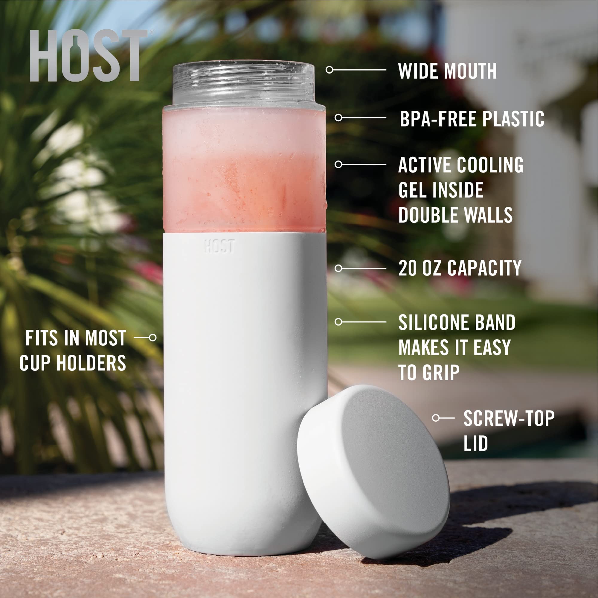 Freeze Bottle In White By Host