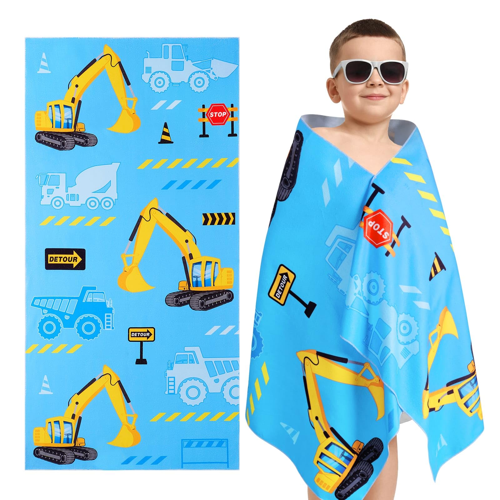 WERNNSAI Truck Kids Beach Towel - 30