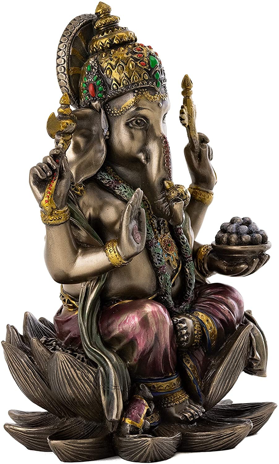 Sri Krishna Culture-Regular Ganesh/Ganesha Idol,Statue (Size 8Cm X 5Cm)-Home Dcor Diwali Murti-Antique Finish