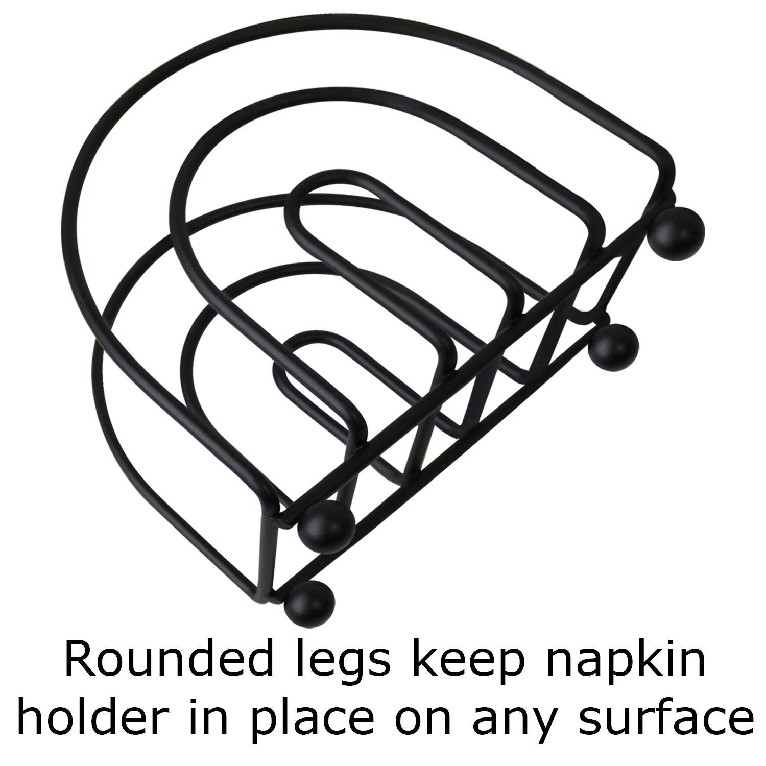 Blue Donuts Classic Arc Collection Napkin Holder - Napkin Holders For Tables, Farmhouse Napkins Holder, Dining Table Napkin Hold