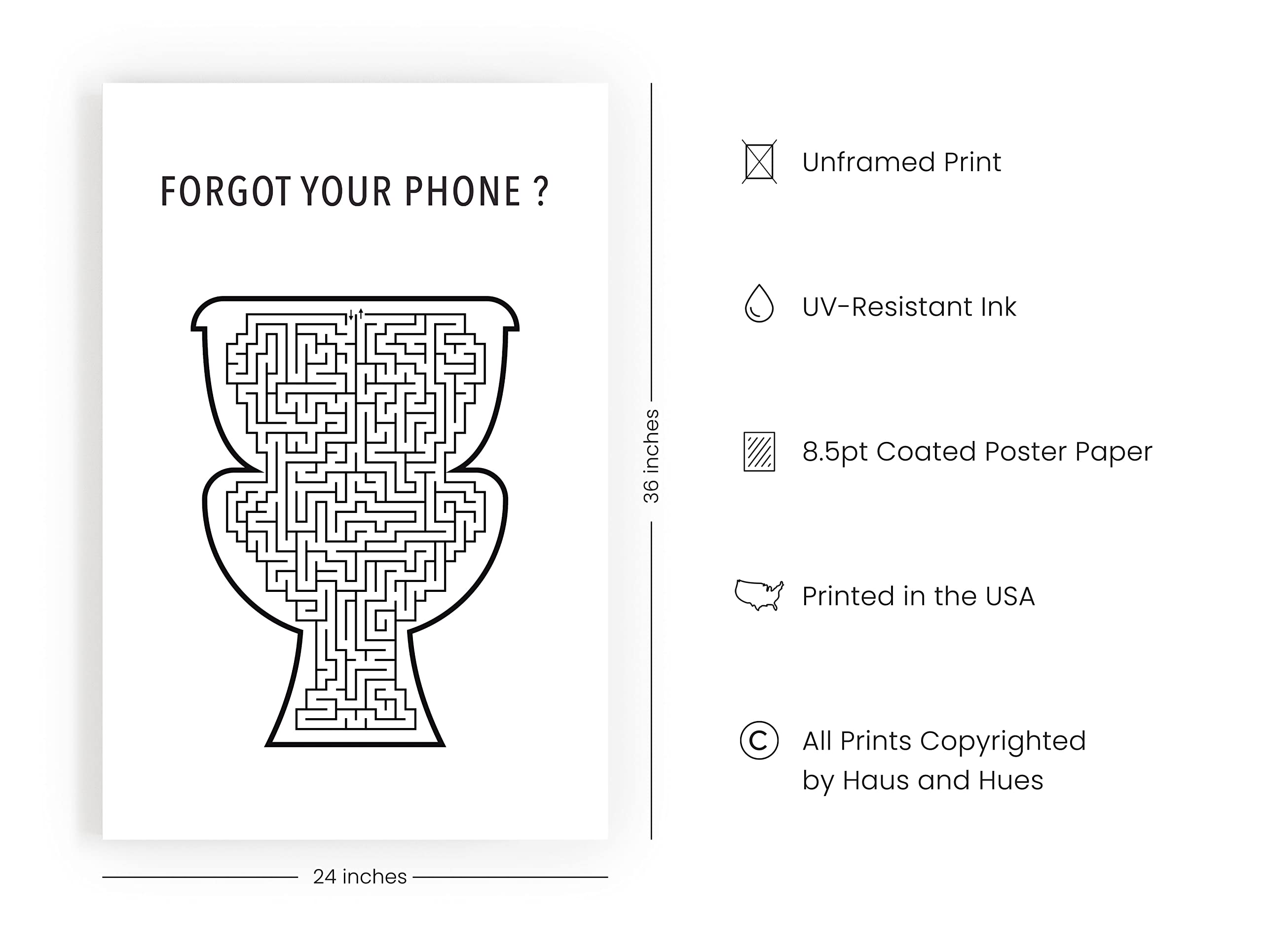 Haus And Hues Funny Bathroom Decor & Bathroom Signs, Funny Bathroom Wall Art & Bathroom Decor Signs, Funny Bathroom Signs Funny