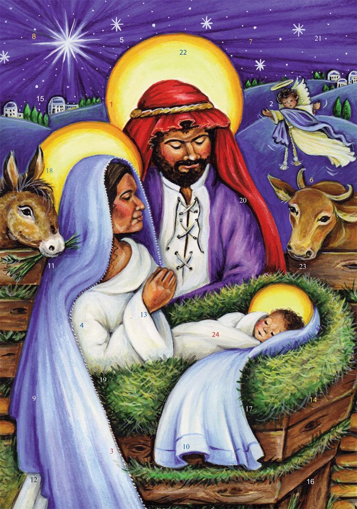 A King for All Advent Calendar (Countdown to Christmas) with Nativity Story by Vermont Christmas Company
