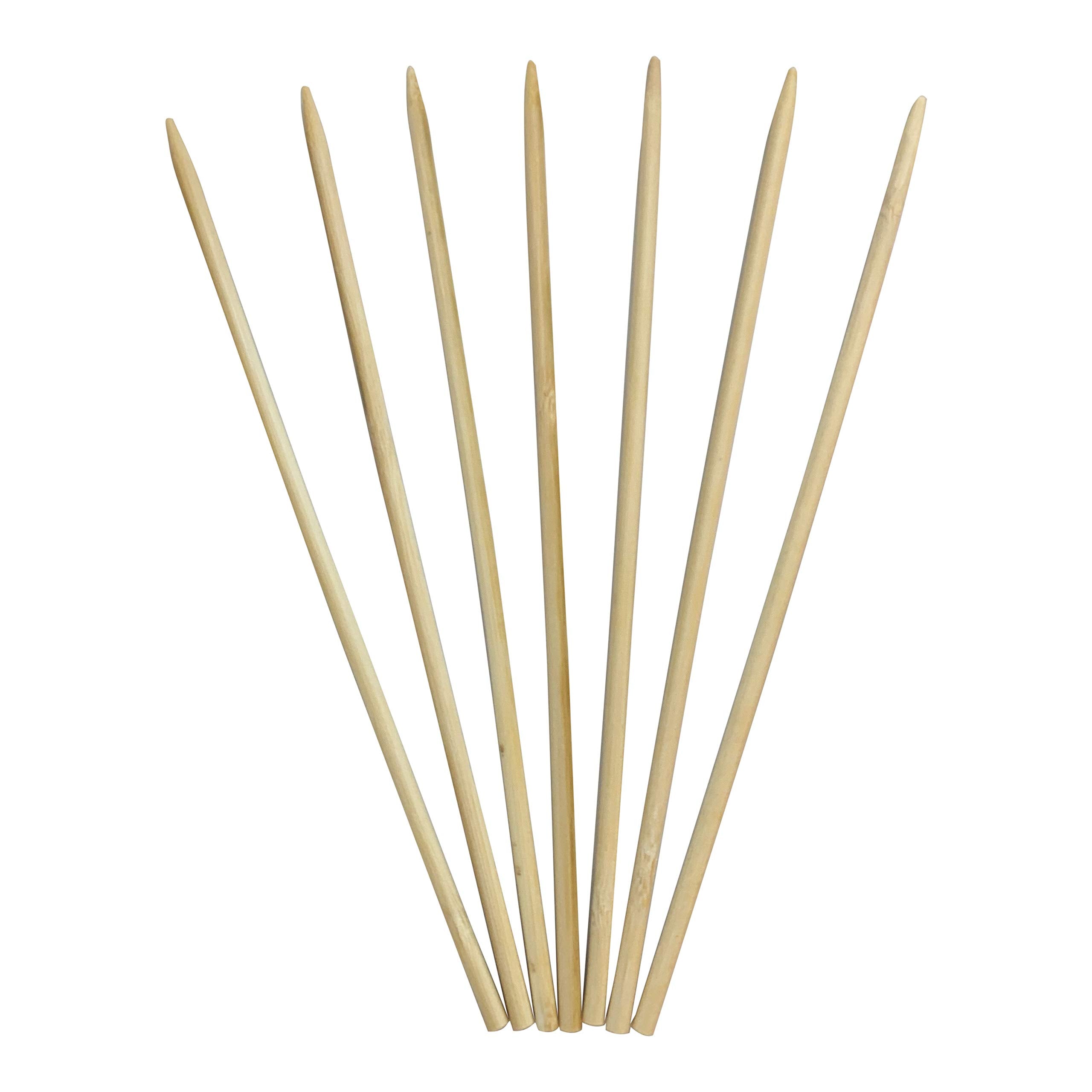 Kingseal Renewable Bamboo Wood Corn Dog Skewers, Sticks, 8.75 Inches X 5 Mm Diameter, Blunt Point For Safety, Retail Pack - 5 Ba