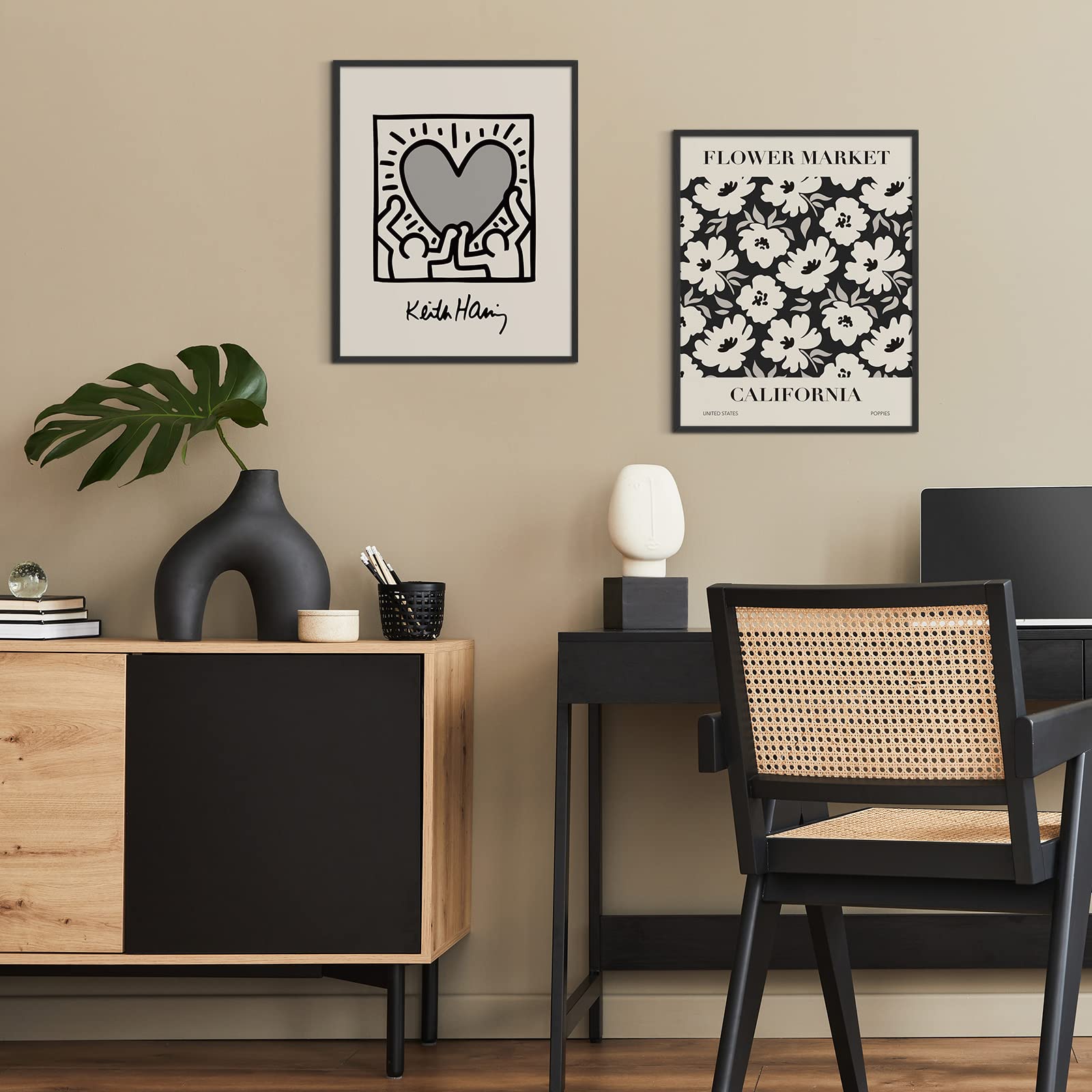 Habseligkeit Gray Master Wall Art Prints, Abstract Matisse Wall Art Exhibition Posters, Vintage Wall Art Prints, Retro Room Deco