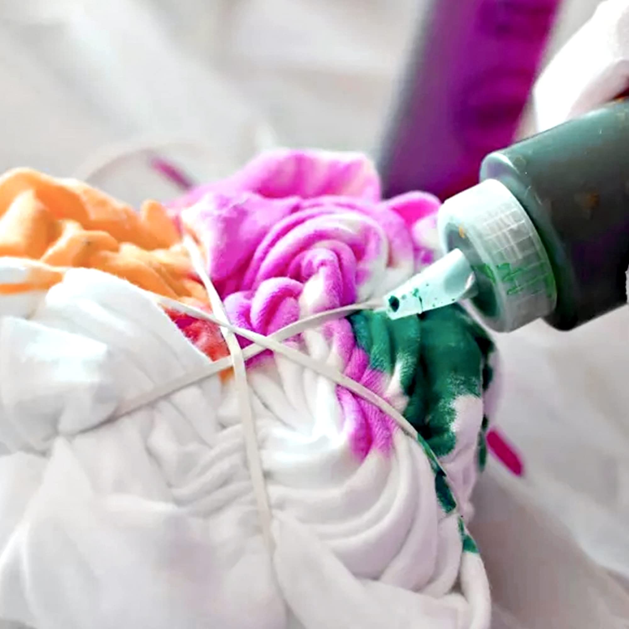 Pixiss Tie Dye 8Oz Squeeze Bottles (6 Pack) With 2'' Funnel - Precise Dispenser For Arts And Crafts - Perfect For Liquid Or Powd