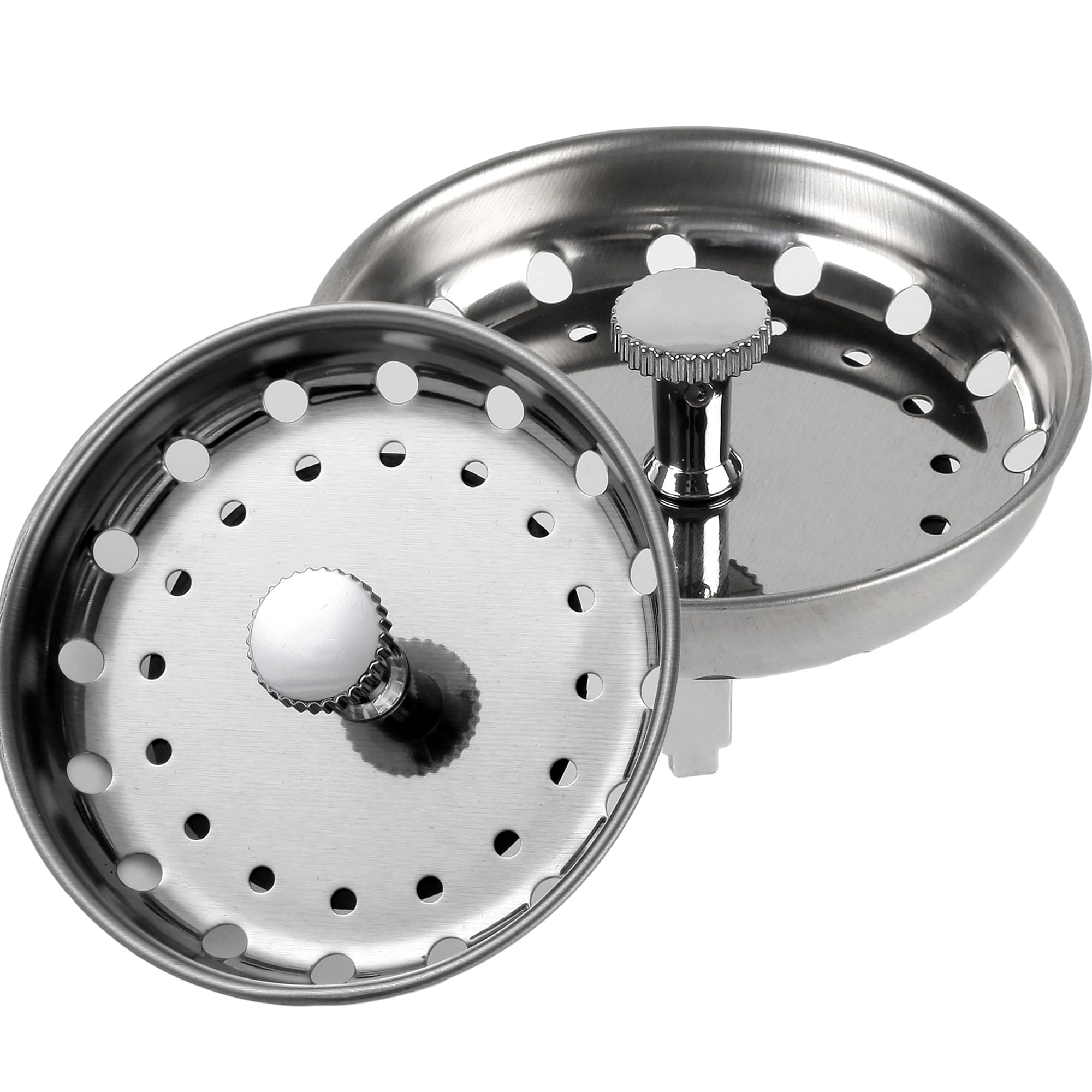 Furnife 2 Pcs Sink Drain Strainer Sink Stopper Combo Basket Replacement For Kitchen 3-1/2 Inch Drain, Sink Drain Strainer Kitche