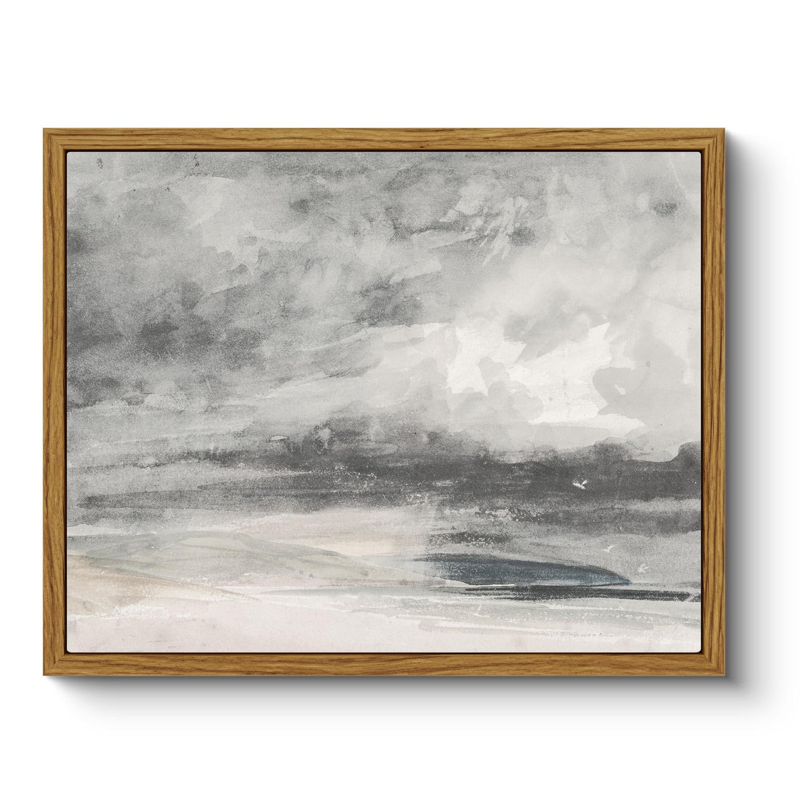 Arpeotcy Vintage Framed Floral Wall Art, Bedroom Bathroom Country Flower Fields Art Decor, Canvas Print Retro Paintings, Home Ru