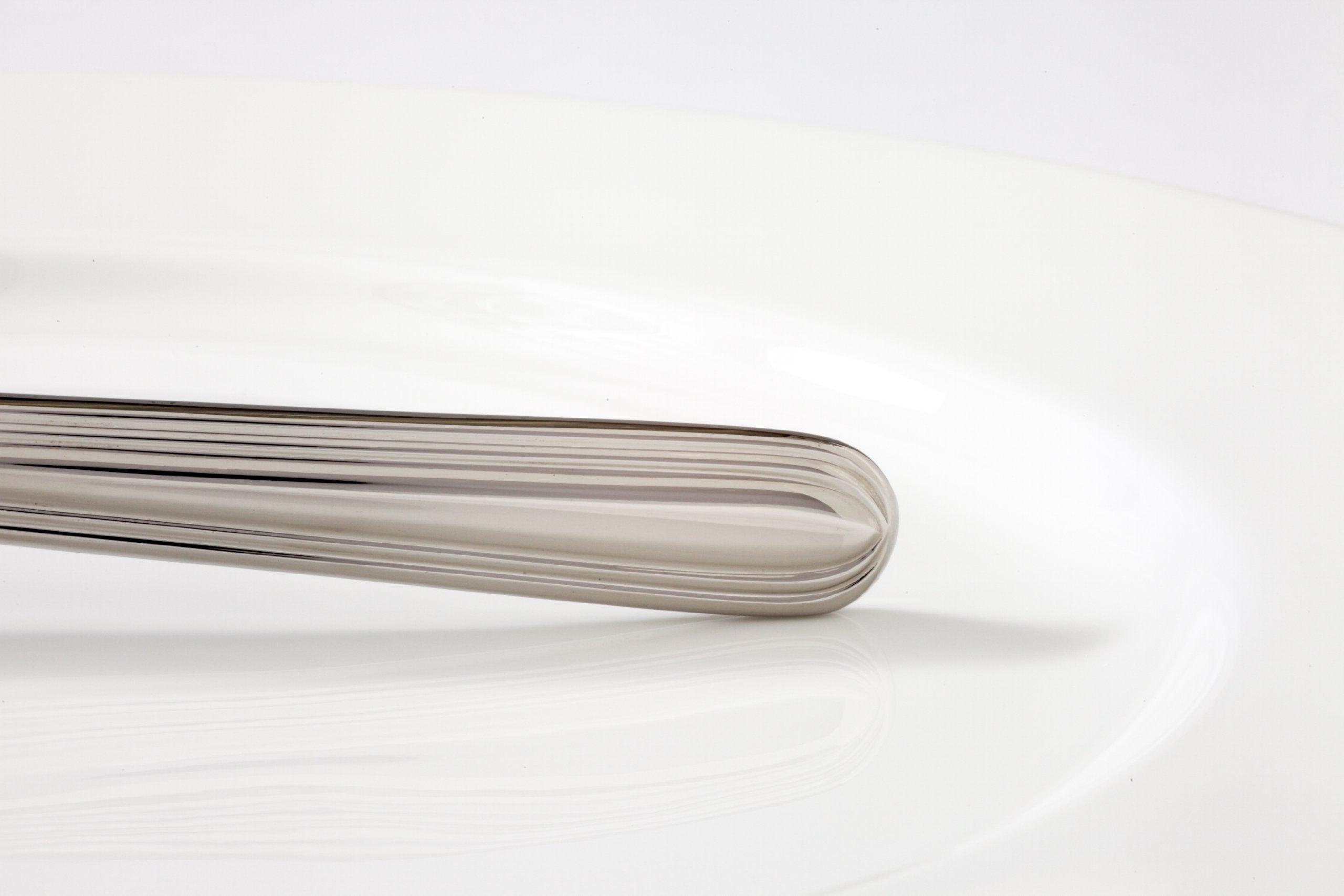 Fortessa Metropolitan 18/10 Stainless Steel Flatware Dessert/Oval Soup Spoon, Set Of 12