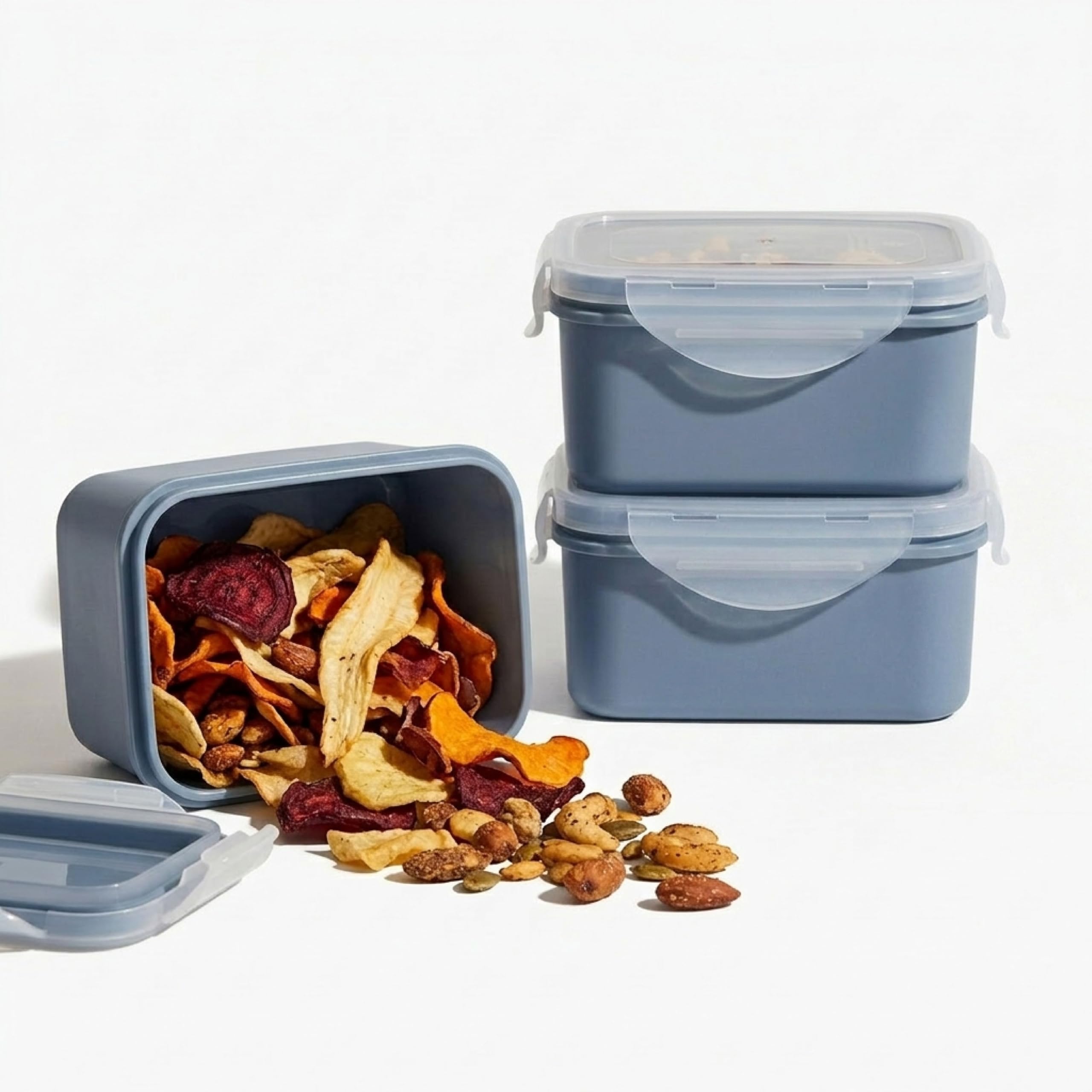 All Time Plastic Lock And Safe Plastic Storage Jars Containers Set For Kitchen | Freezer Microwave Safe Leak Proof Food Grade Ma