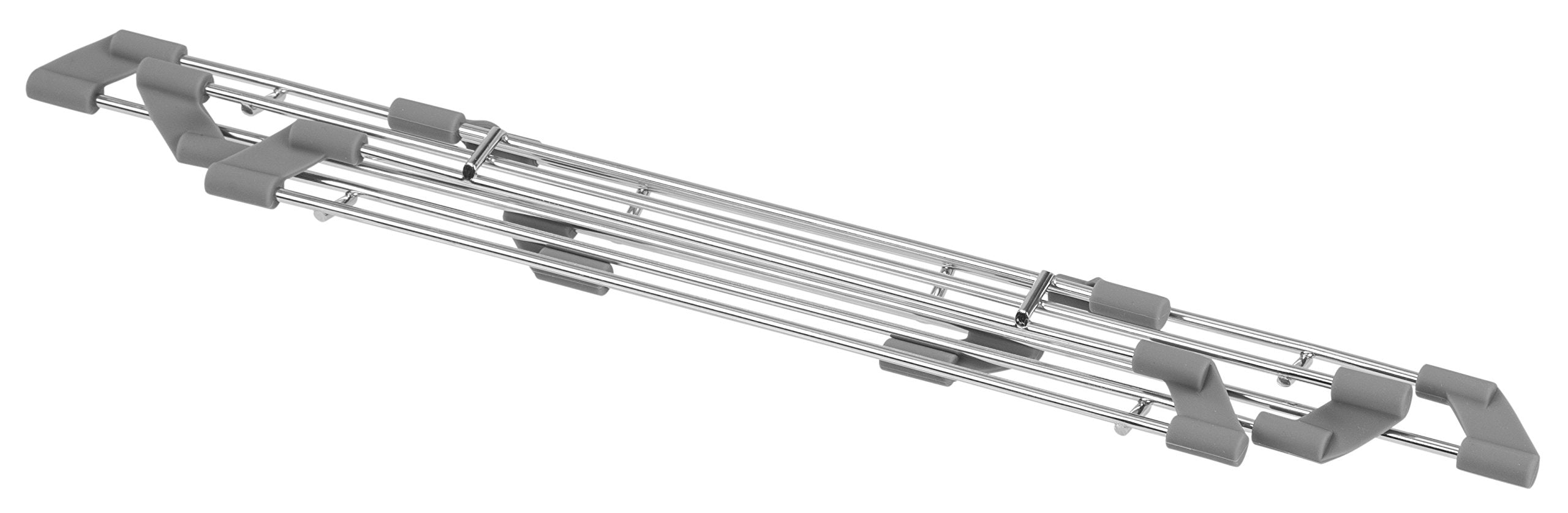 Iris Usa, Inc. Triangle Corner Dish Drying Rack With Grip Sink Edges For Protection, Space Saving, Expandable, Foldable, Stainle