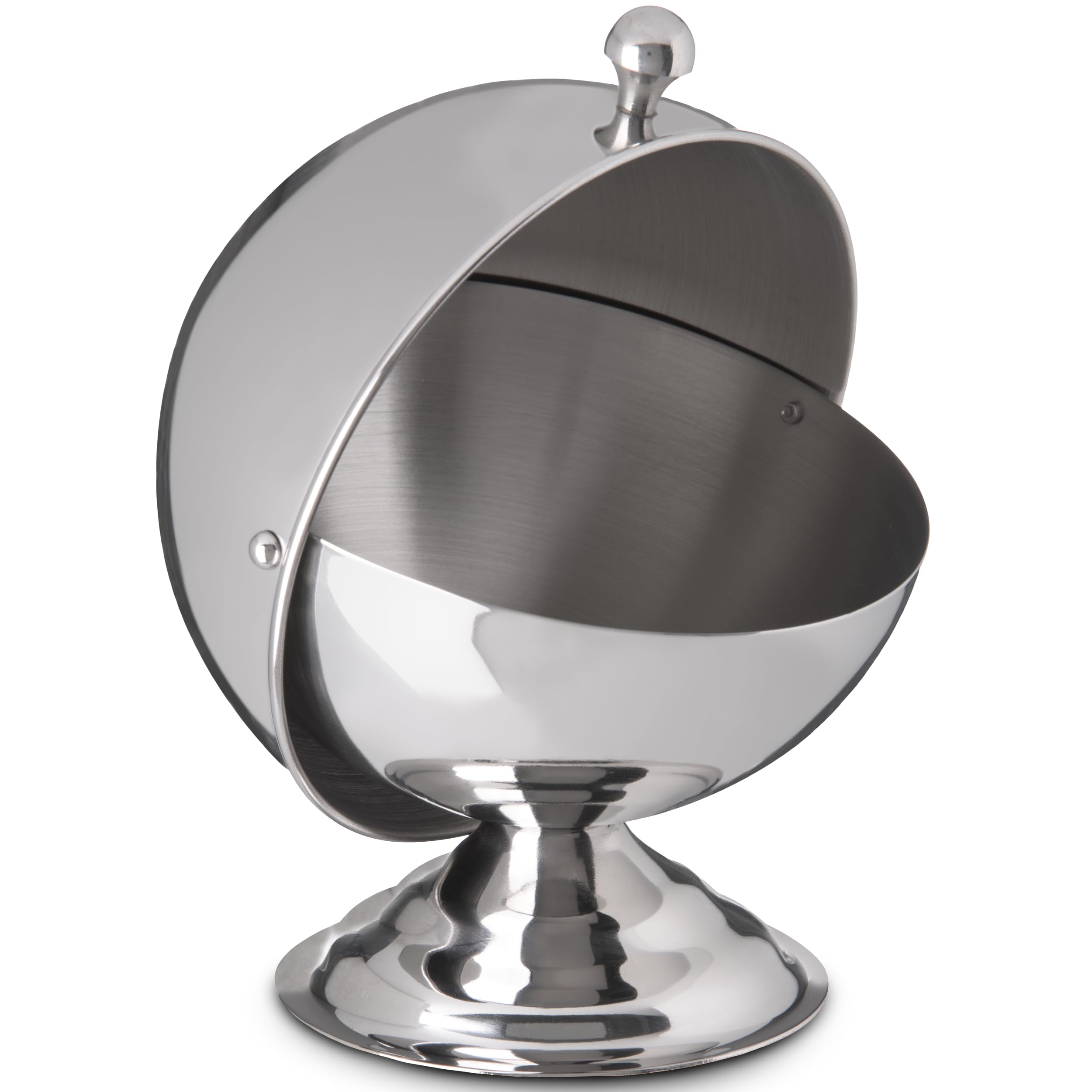 Carlisle FoodService Products Covered Dish Roll Top Dish for Catering, Buffets, Restaurants, Stainless Steel, 10 Ounces, Silver