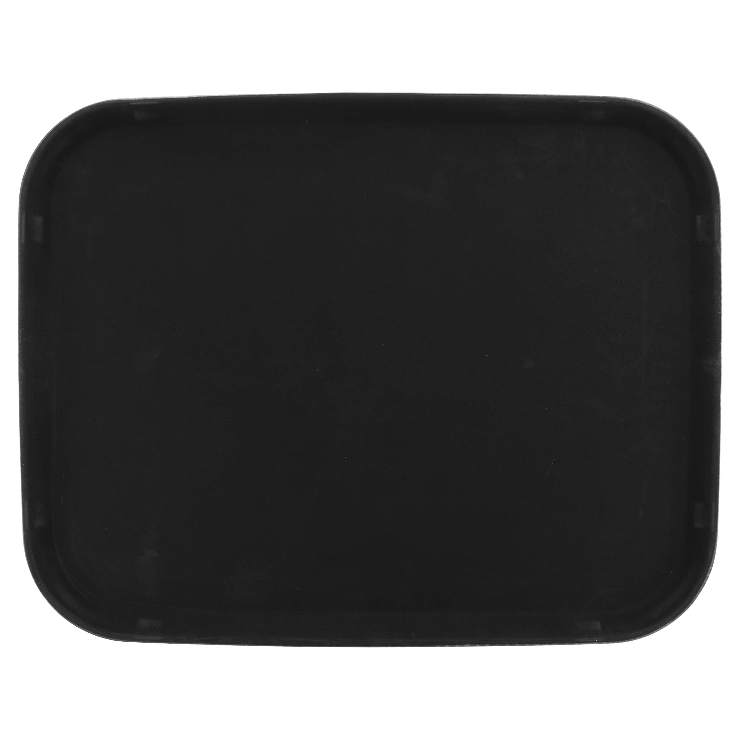 G.E.T. NS-1418-BK BPA-Free Non-Slip Plastic Rectangular Serving Tray, 14 x 18, Black