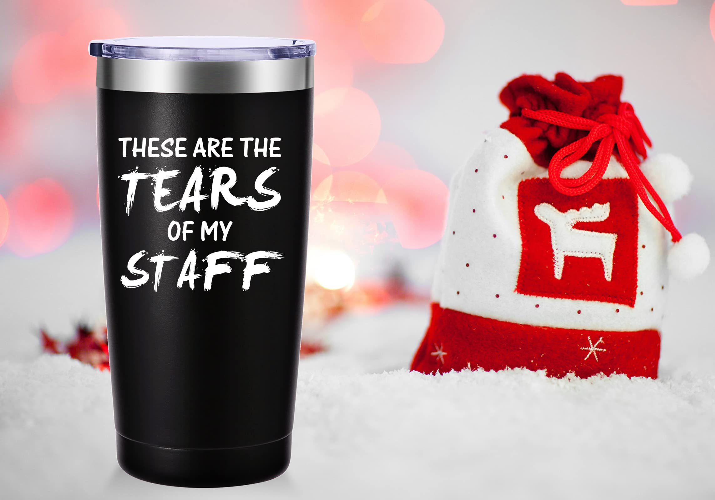 These Are The Tears Of My Staff Travel Mug Tumbler.Funny Boss Day,Office Gifts.Moving Appreciation Retirement Birthday Christmas