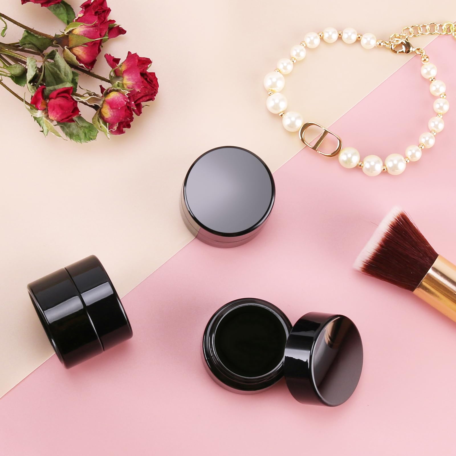 (24 Packs) Green Nexus 5G/5Ml Uv Protection Glass Jars For Lip Balm, Lotion, Oil, Cream & Cosmetics Enhanced Cap (2024)