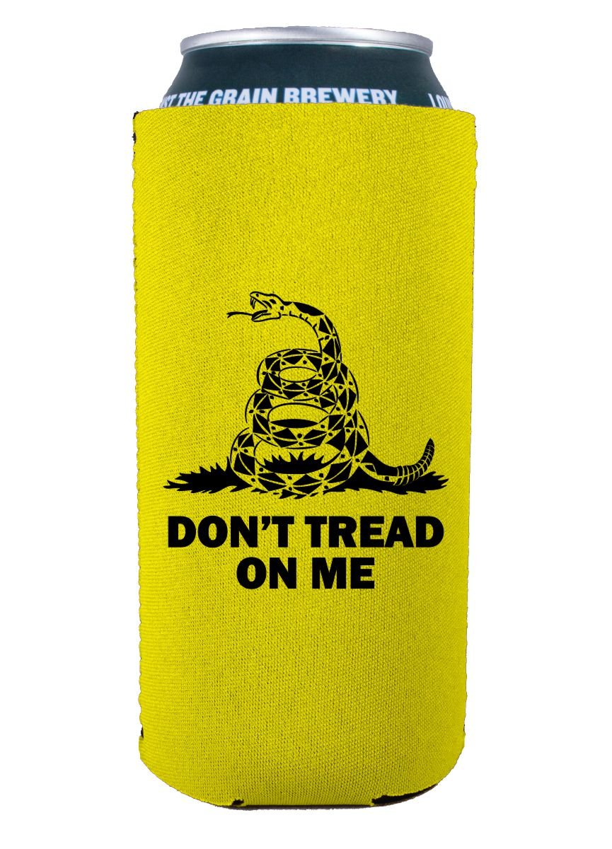 Gadsden Flag 16 Oz. Can Coolie
