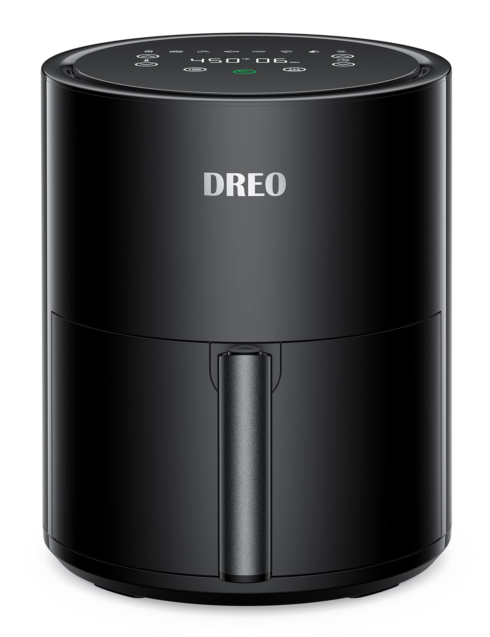 Dreo Air Fryer - 100? To 450?, 4 Quart Hot Oven Cooker With 50 Recipes, 9 Cooking Functions On Easy Touch Screen, Preheat, Shake