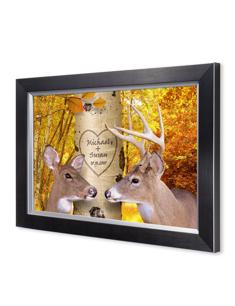 Ipic - Oh My Dear, Personalized Artwork With Names And Date On, Customized Gift For Anniversary,Wedding,Birthday And Holidays.Pi