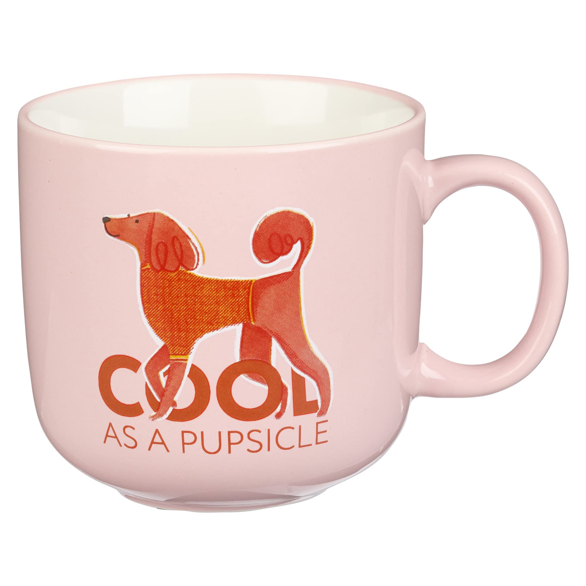 The Fur Side Dog Mom Gift Coffee Mug, Cool as a Pupsicle Fun Coffee Cup Gift for Dog Lovers, Hound/Doodle Breed Owners, Microwav
