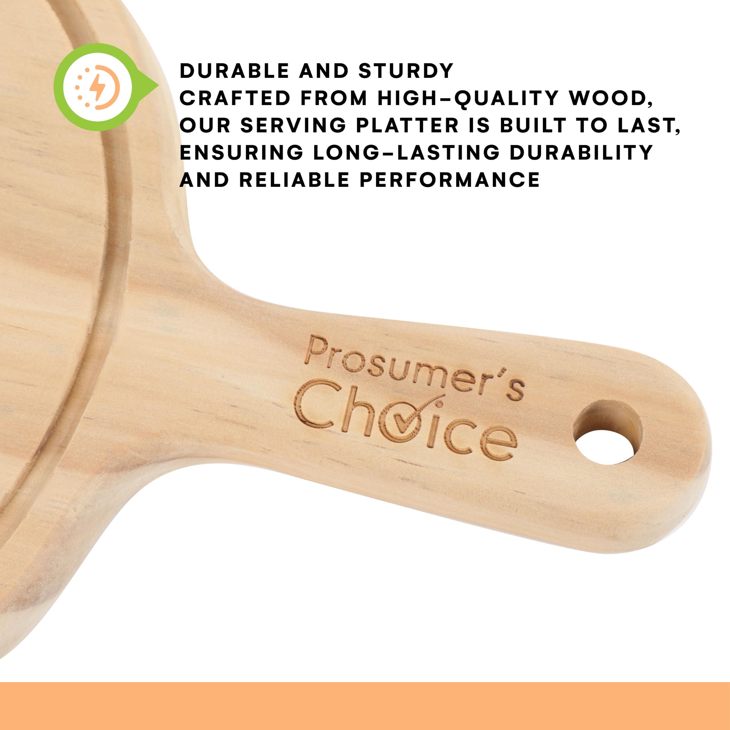 Prosumers Choice Bamboo Serving Tray - Set Of 4 Wooden Tea Tray - 16X12-Inch Coffee Table Tray - Food Tray For Serving Snacks Or