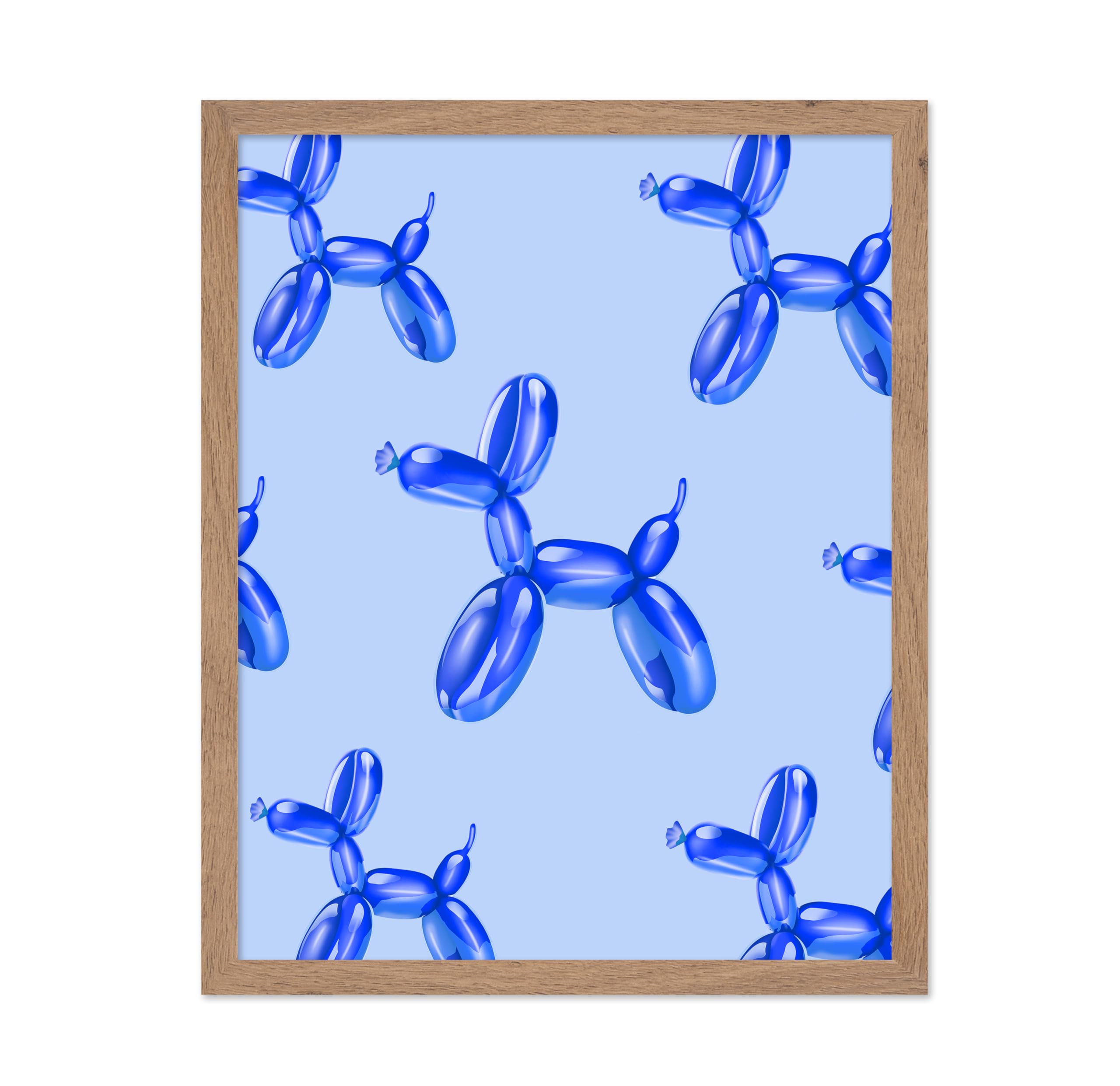 Poster Master Balloon Dog Poster - Blue Balloon Dog Print - Balloon Art - Pop Art - Modern Art - Trendy Art - Gift for Men & Wom