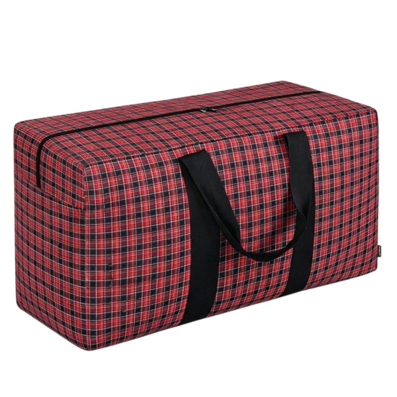 Extra Large Storage Bag 100L Capacity | Canvas Fabric Clothes Organizer With Zipper Closure | Heavy Duty Blanket Storage | Folda
