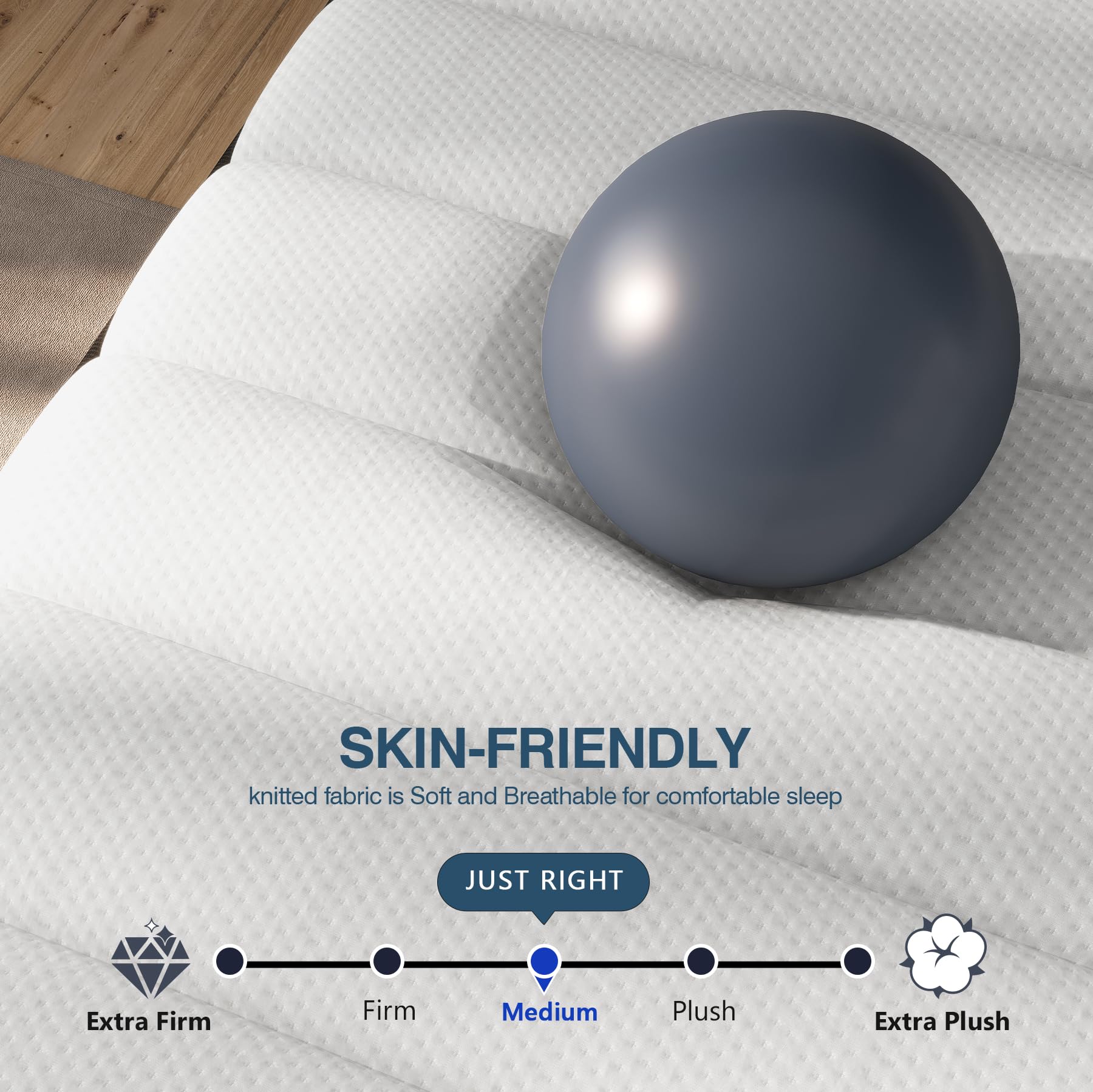 Difame Queen Size Mattress, Upgrade Strengthen 12 Inch Hybrid Queen Mattress In A Box,Mattress Queen Size With Memory Foam And I