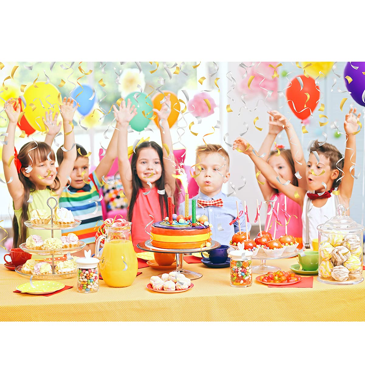 Silver Cake Drum Round 14 Inch Cake Boards with 1/2-Inch Thick Smooth Edges for Multi Tiered Birthday Wedding Party Cake Drums Board