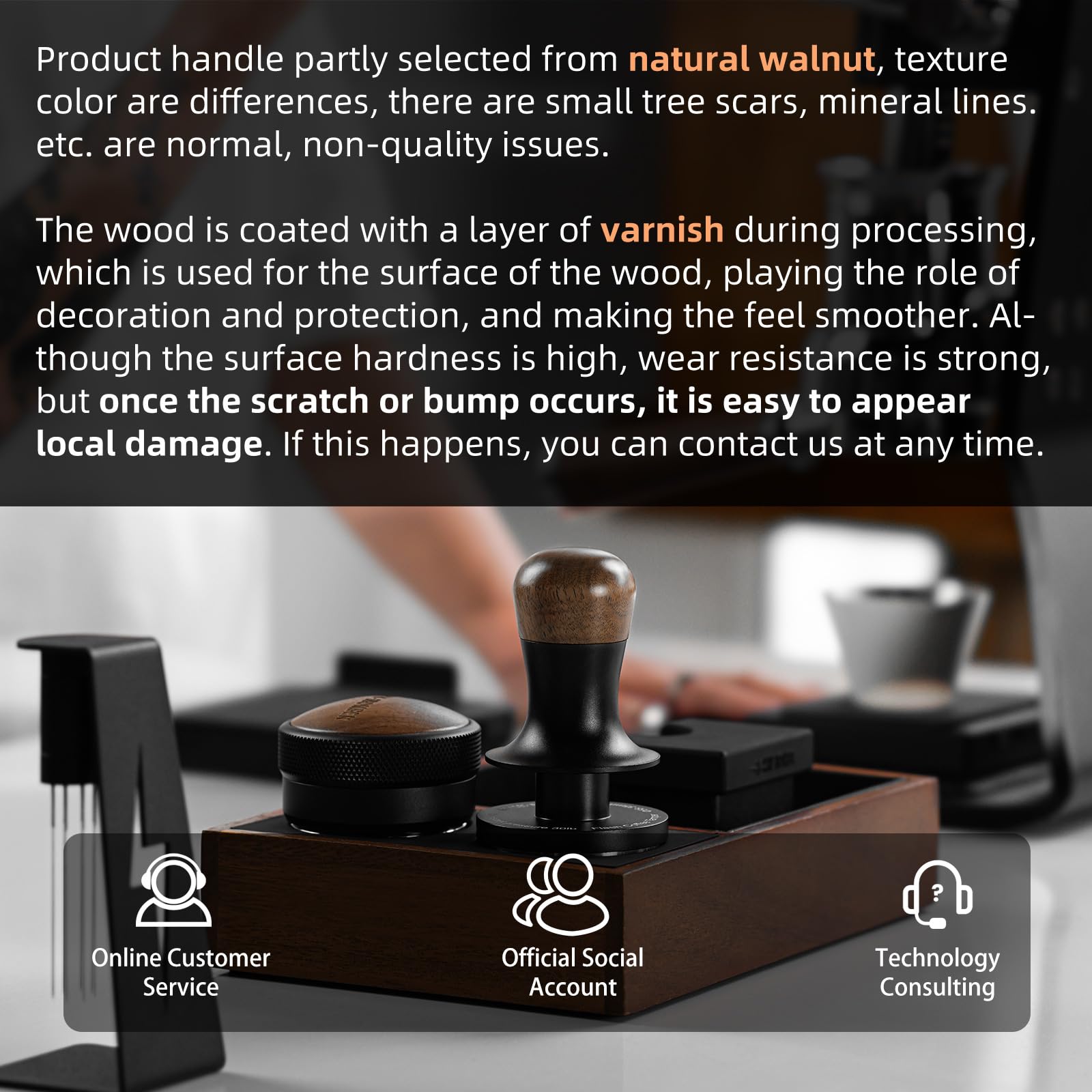 Mhw-3Bomber 58.35Mm Espresso Coffee Tamper With Three Spring Loaded Calibrated Espresso Tamper 30Lbs Espresso Hand Tamper With S
