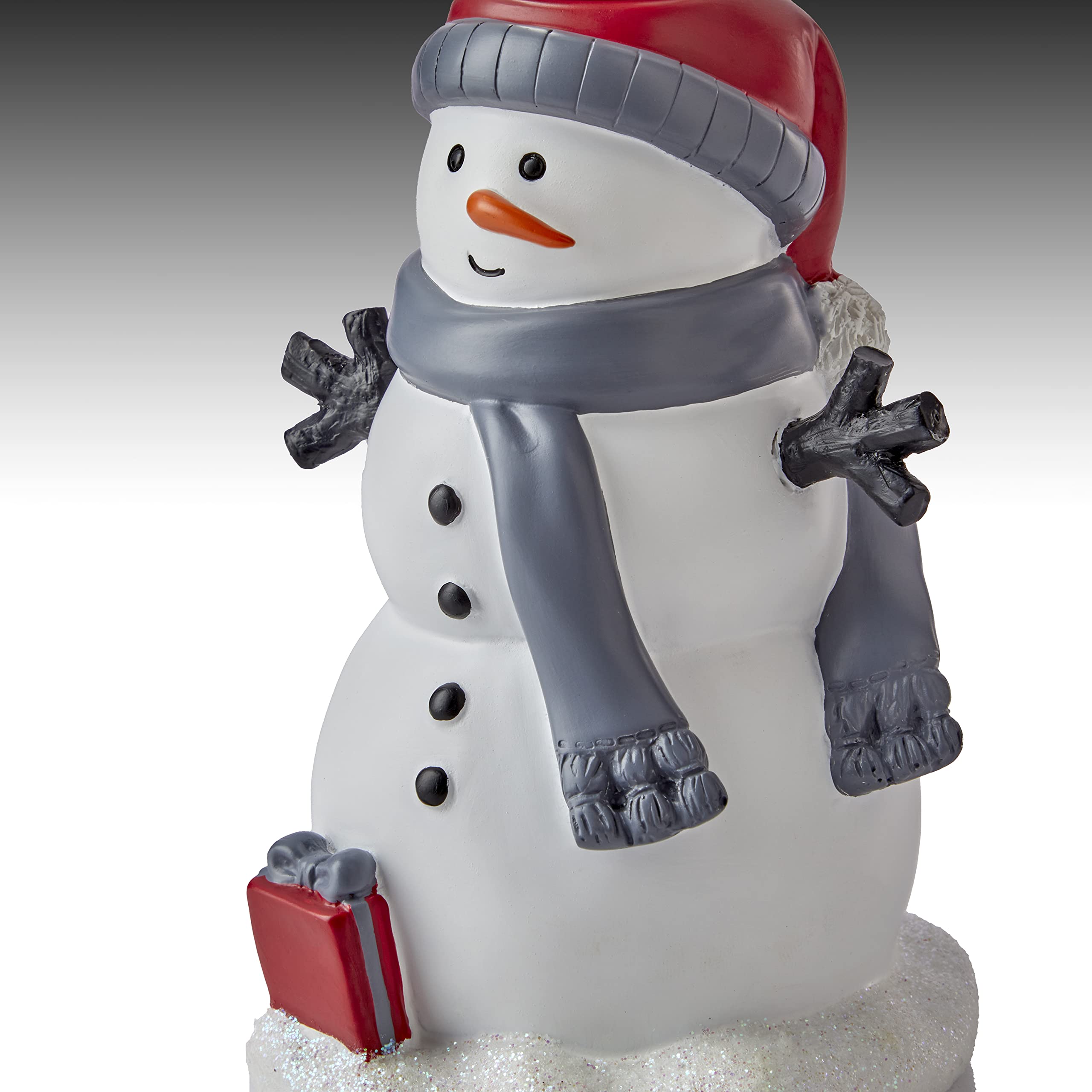 Skl Home Whistler Snowman Soap Dispenser, Dove Gray