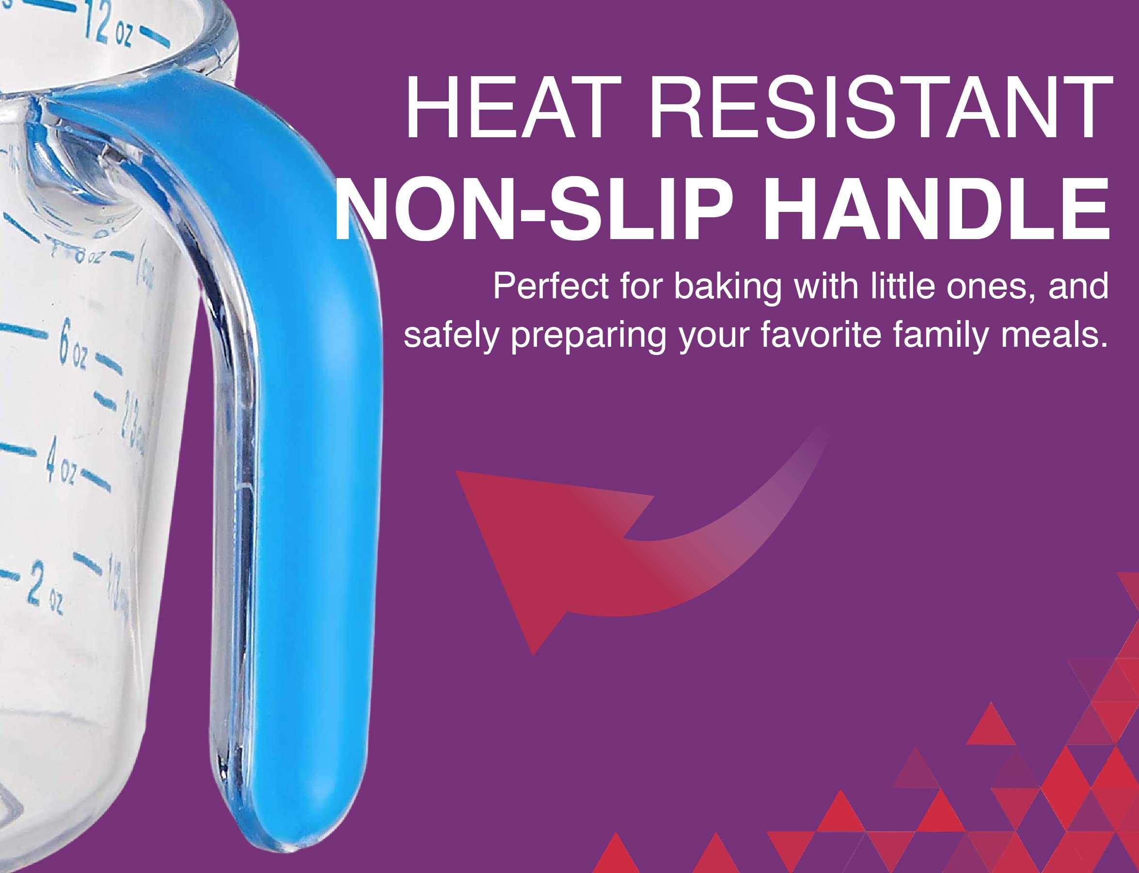 Arrow Home Products Plastic Measuring Cups For Liquids, 4.5 Cups - With Cool-Grip Handle - Bpa-Free, Stackable Measuring Cups Wi