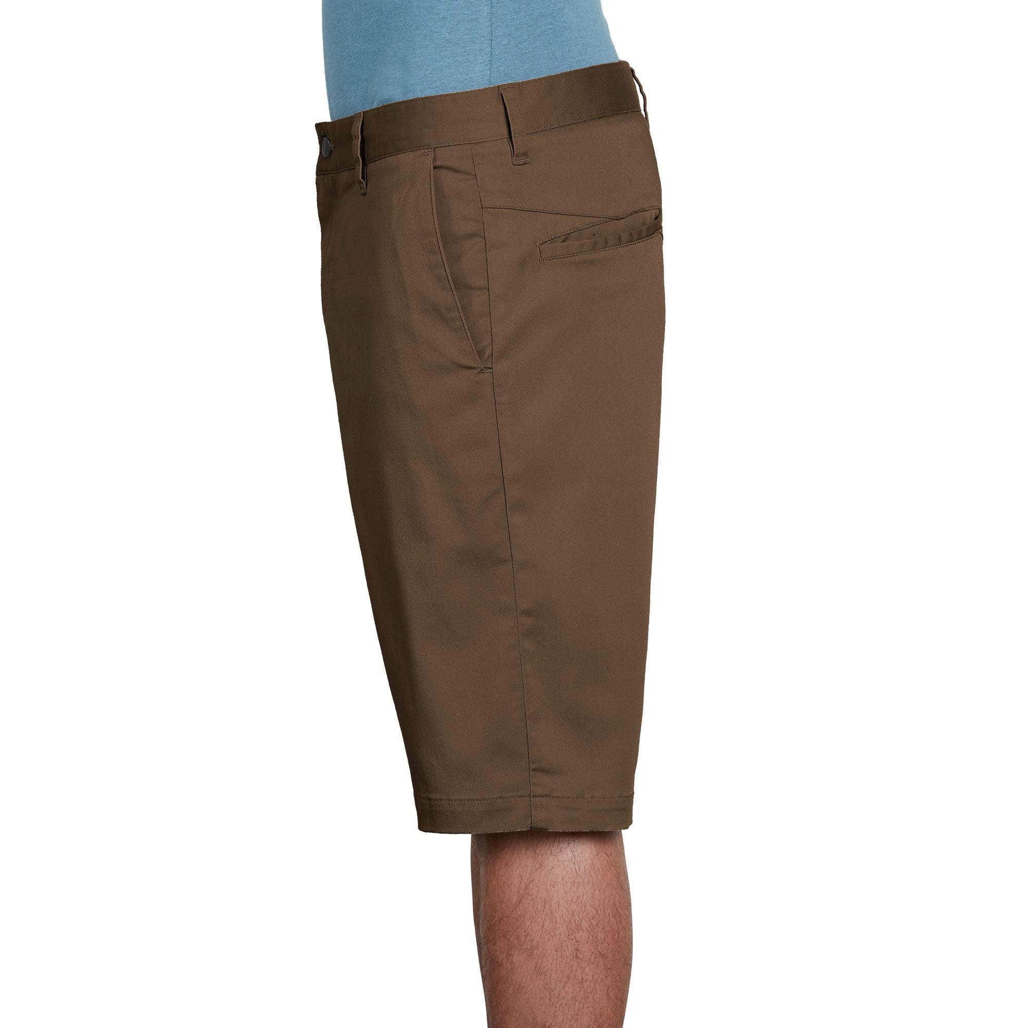 Volcom Mens Vmonty Stretch Chino Short, Mushroom, 34