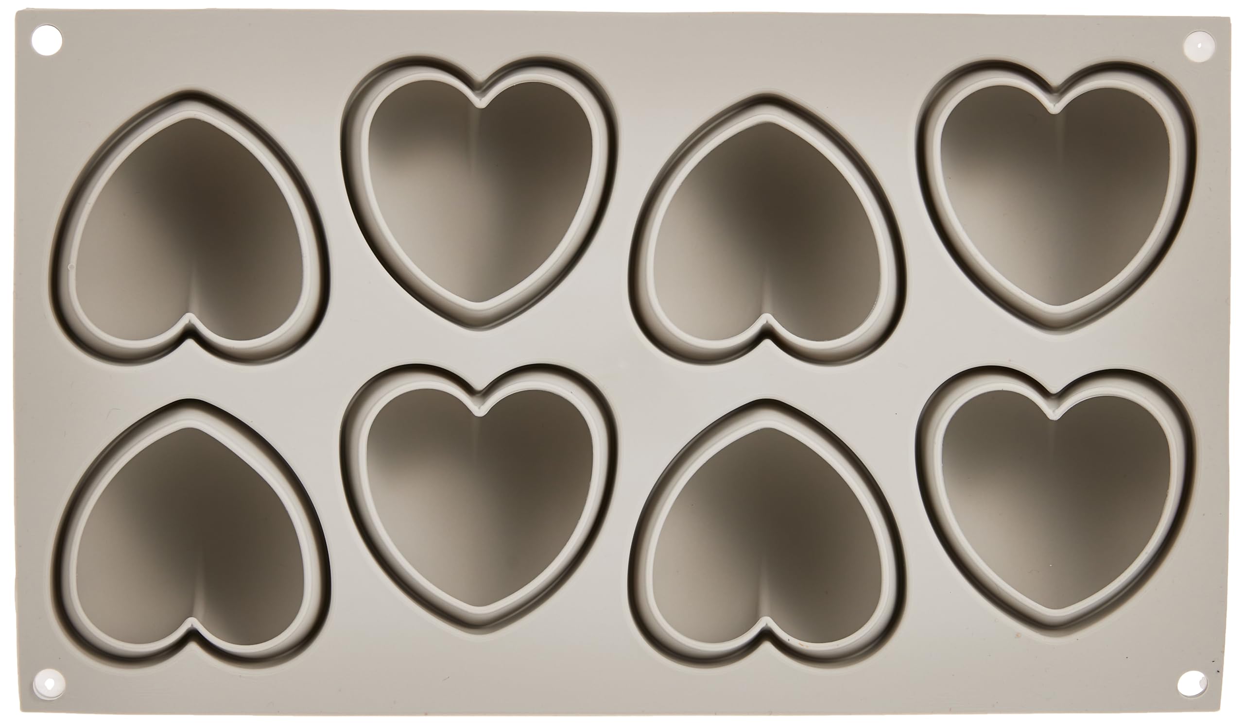 Silikomart 3D Mold Cuoricino Cake Pan, Gray