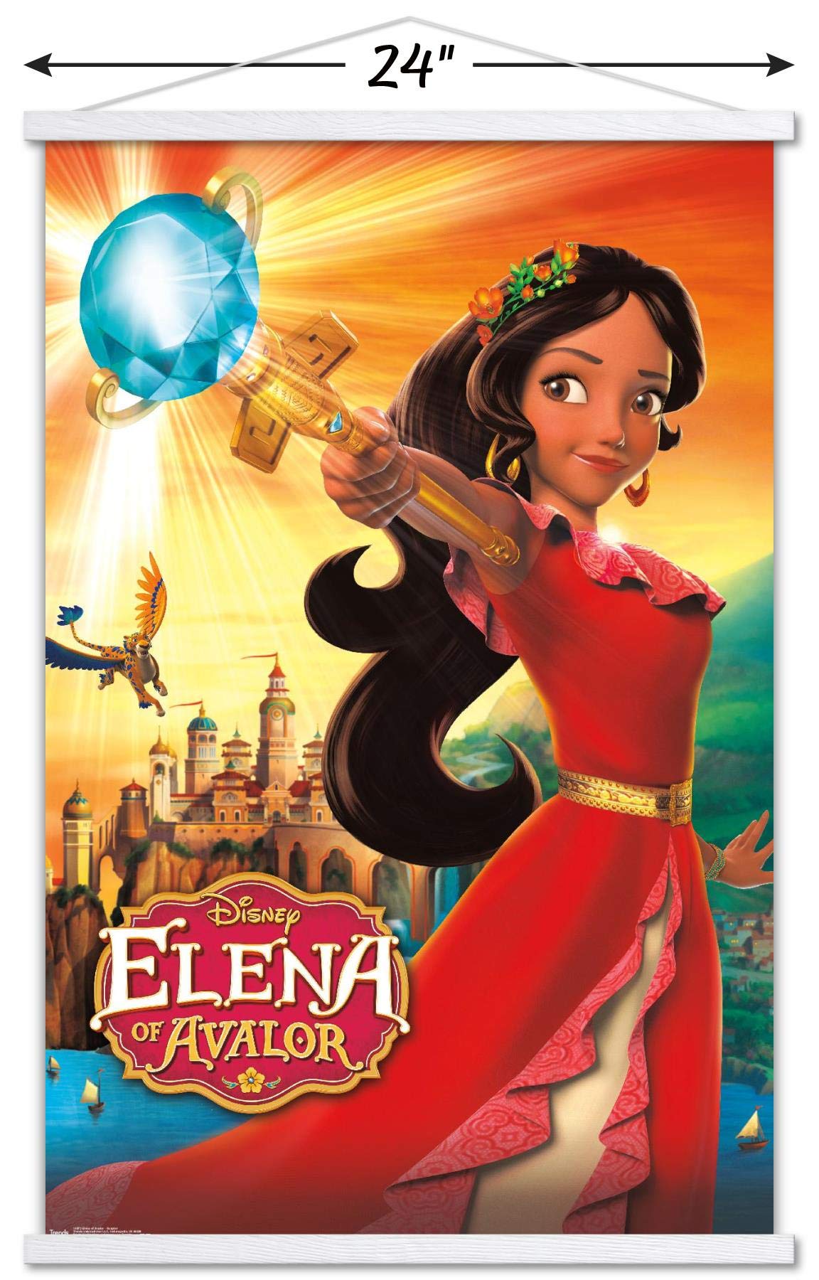 Trends International Disney Elena Of Avalor - One Sheet Wall Poster, 22.375'' X 34'', Print And White Hanger Bundle