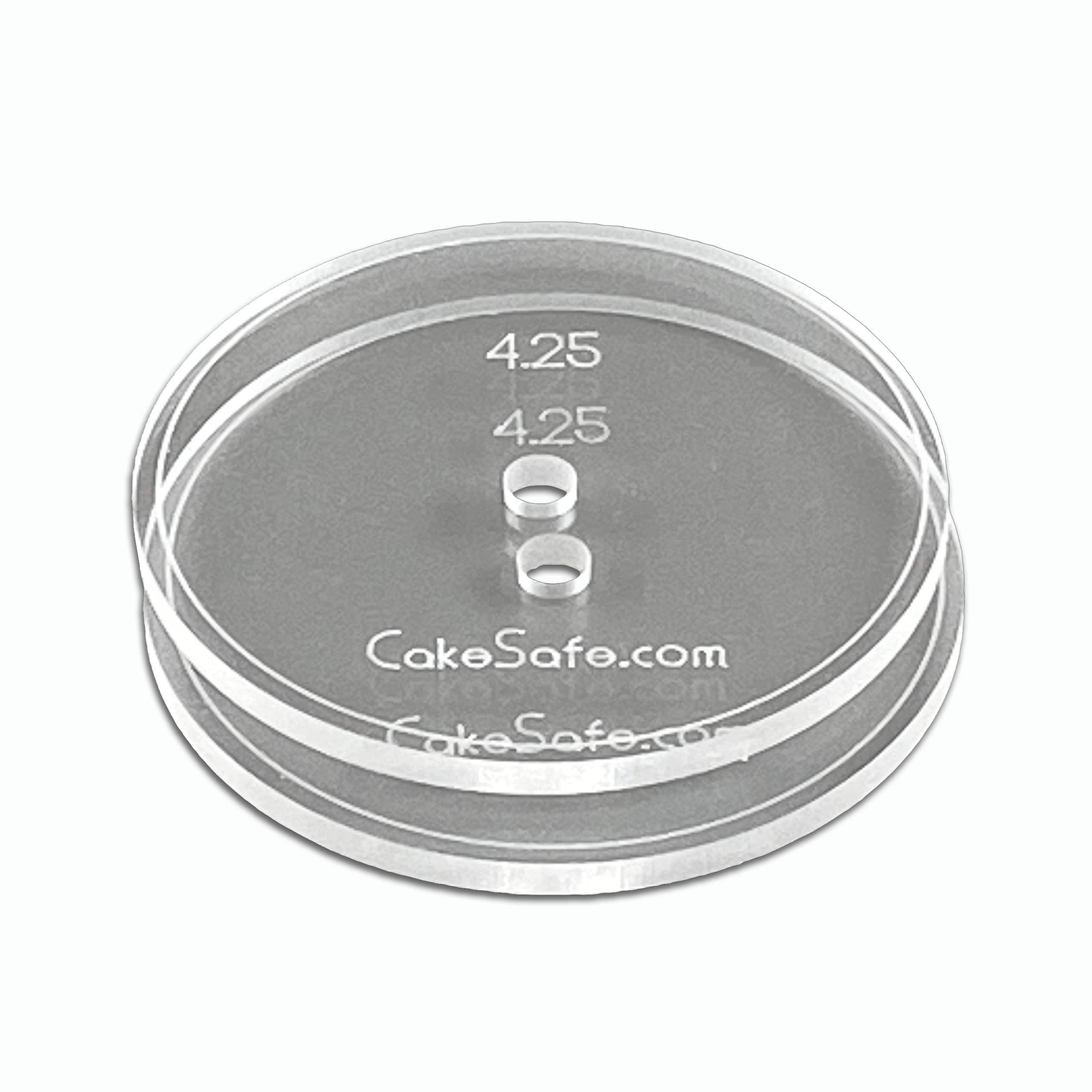 Cakesafe - 2-4.25    Clear     Acrylic Disks - Perfect Icing Tool To Smooth The Buttercream On Your Cakes