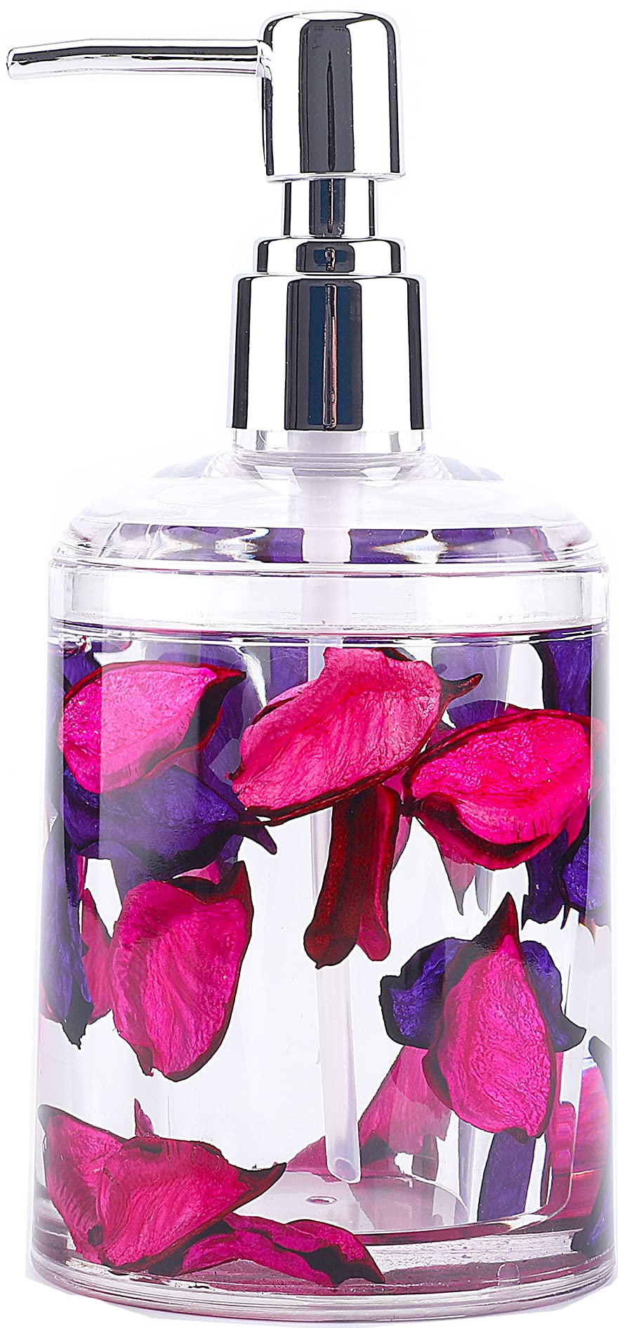 Locco Decor 5 Piece Acrylic Liquid 4D Floating Motion Bathroom Vanity Accessory Set Leaf