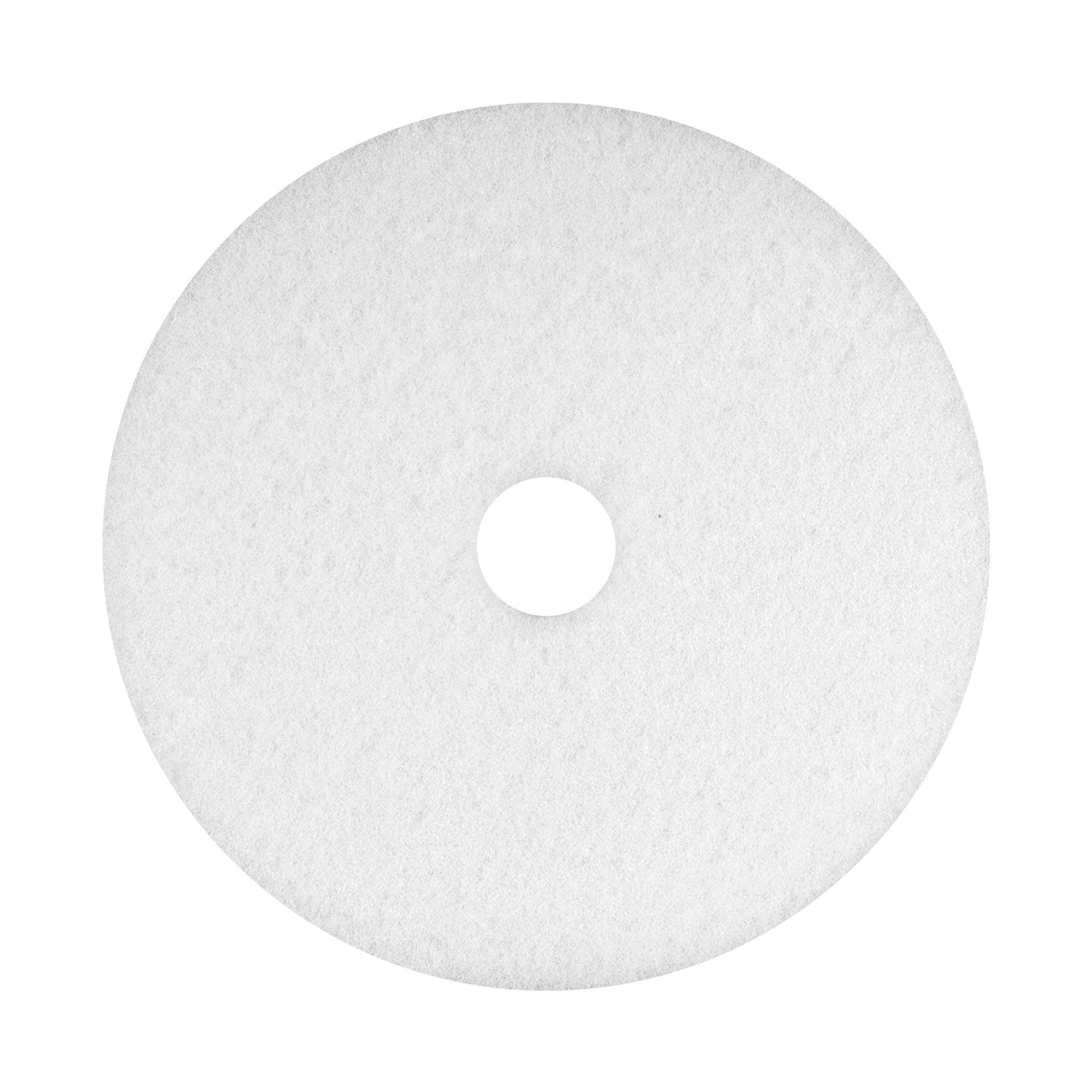 Americo Polishing Pads, 17 '' Diameter, White, 5/Carton