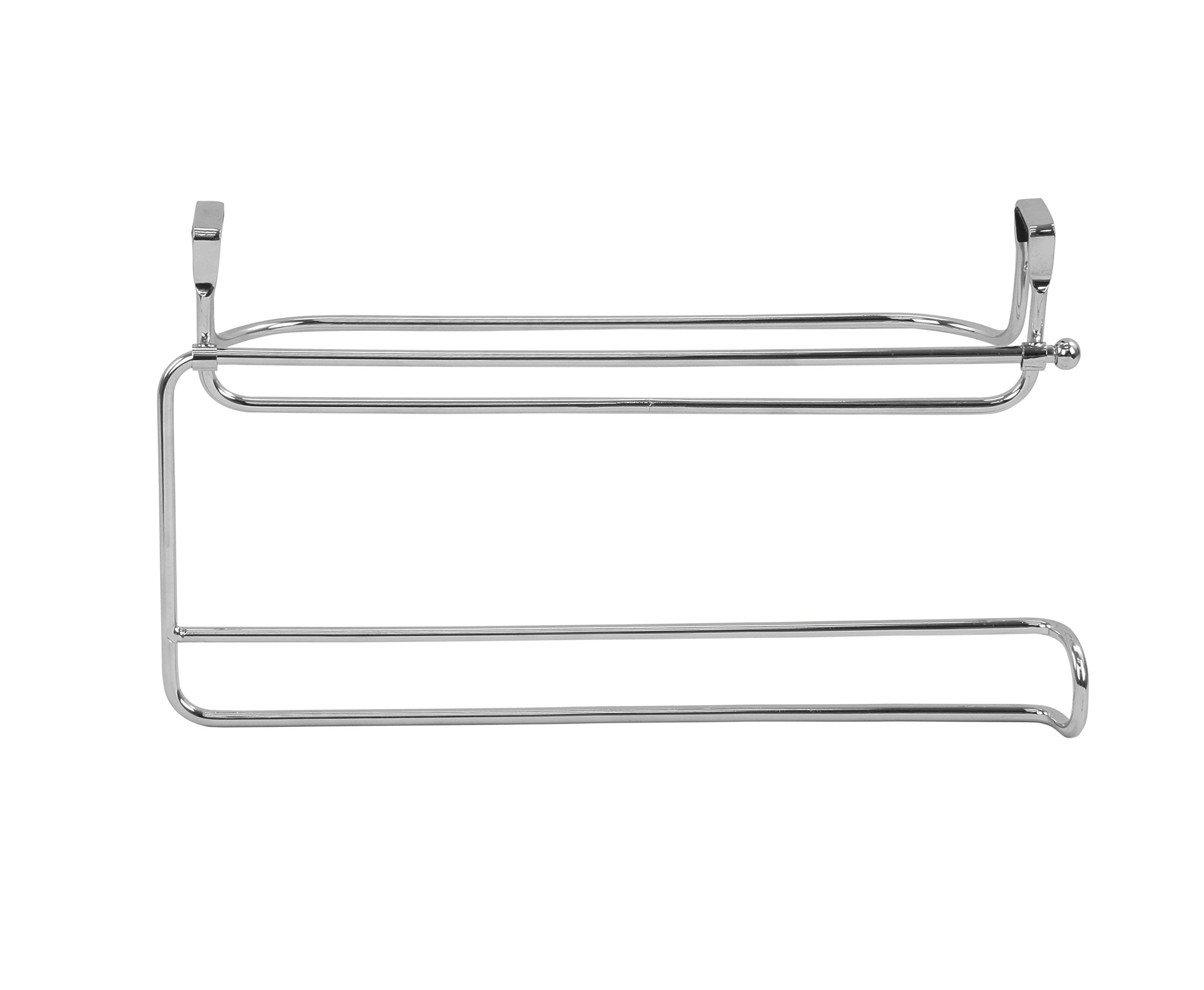 Spectrum Diversified Duo Holder No Installation 2-In-1 Cabinet Paper Dispenser & Towel Bar, Under Sink Storage & Organization, S