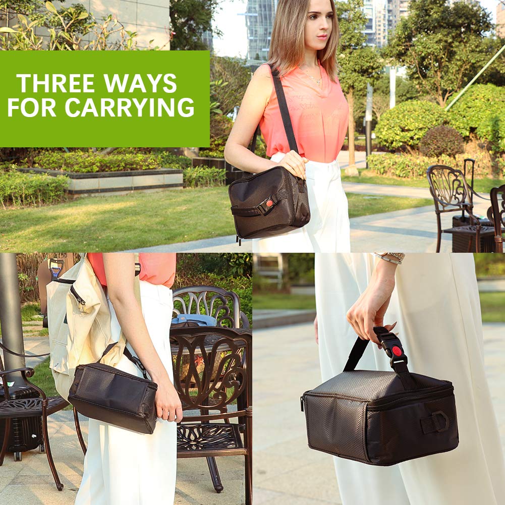 Portable Oven, 12V Car Food Warmer Portable Personal Mini Oven Electric Heated Lunch Box For Meals Reheating & Raw Food Cooking